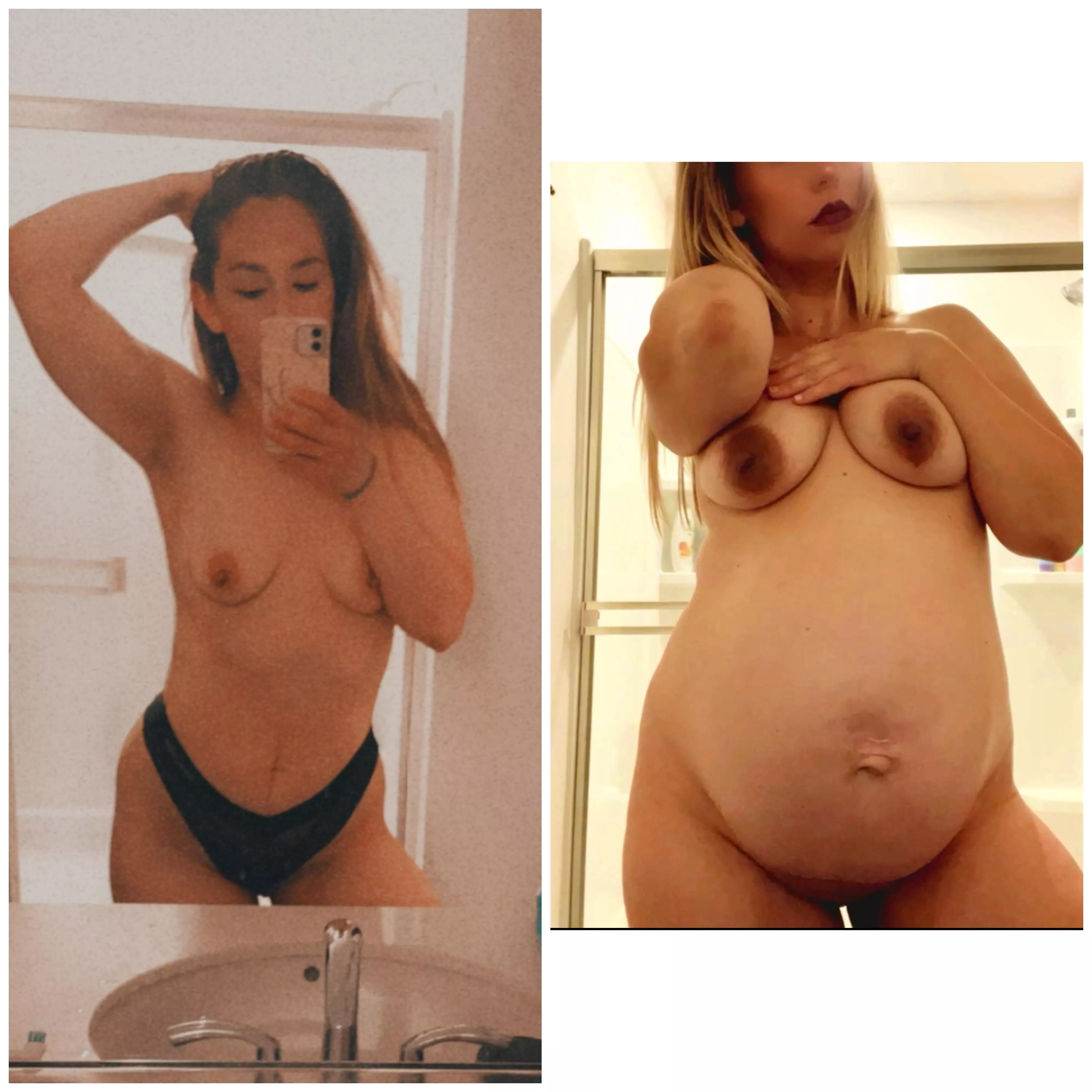 Before and after ðŸ¤°ðŸ»ðŸ’‹