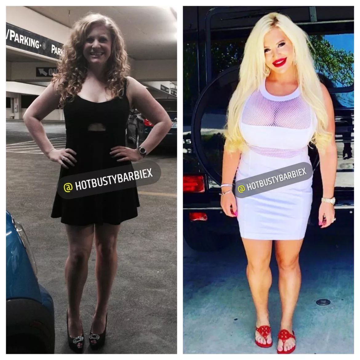 Before and after bimbofication