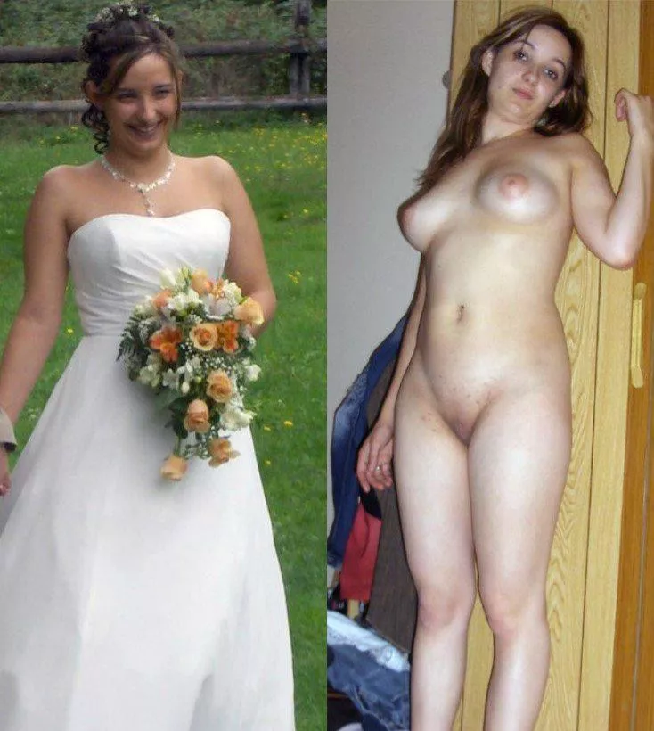 Before the ceremony and after....