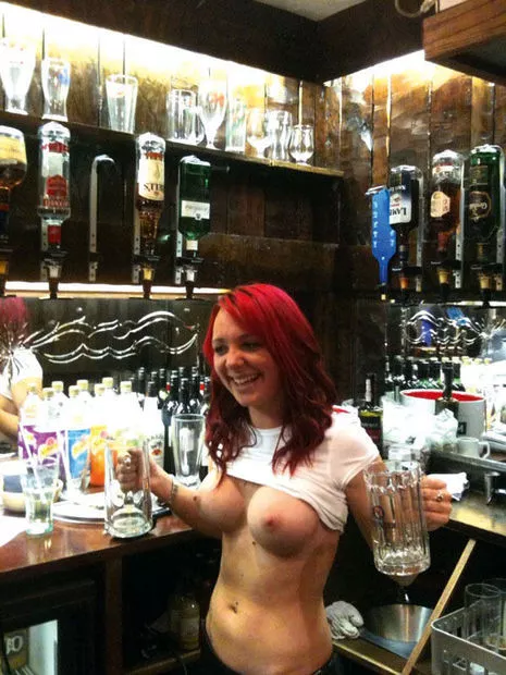 Behind the bar