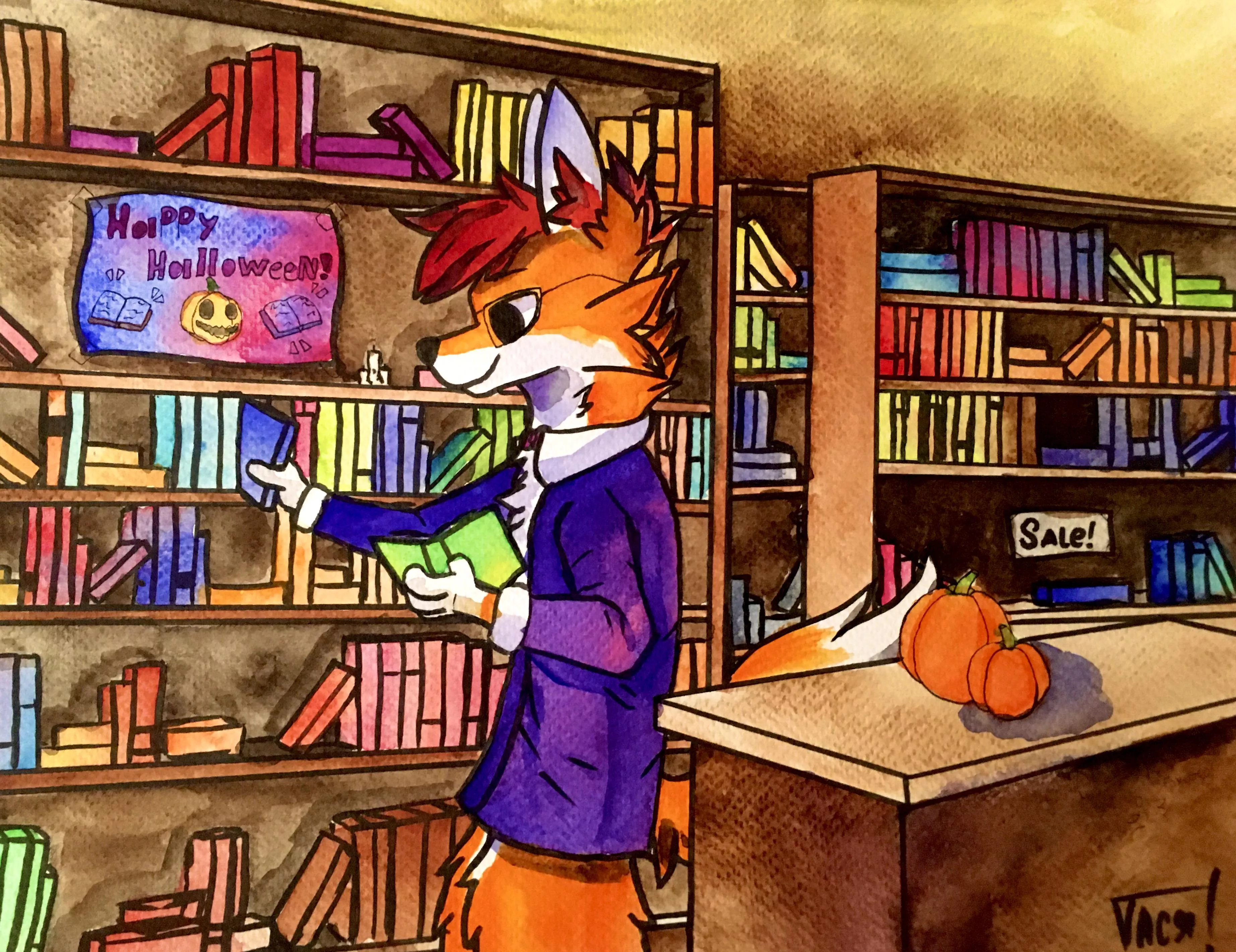 Bibliophile (Art by Vasya_Arts)