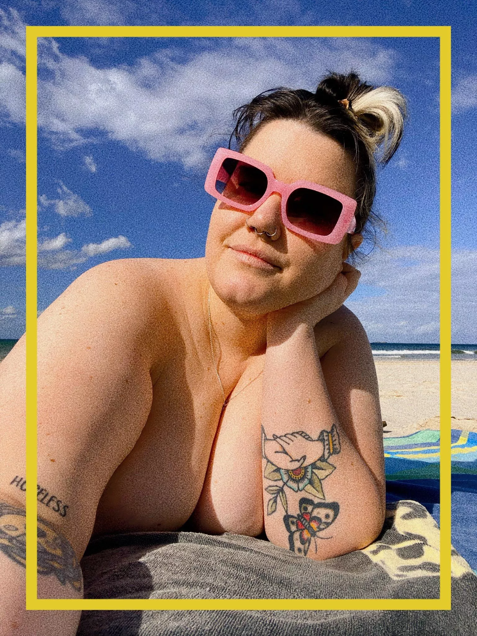 Big tiddy goth but make it at the beach â¤ï¸â€ðŸ”¥