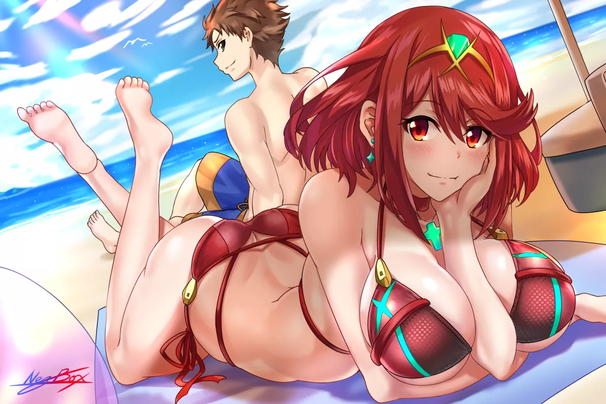 Bikini Pyra and lucky Rex (Nez-Box)