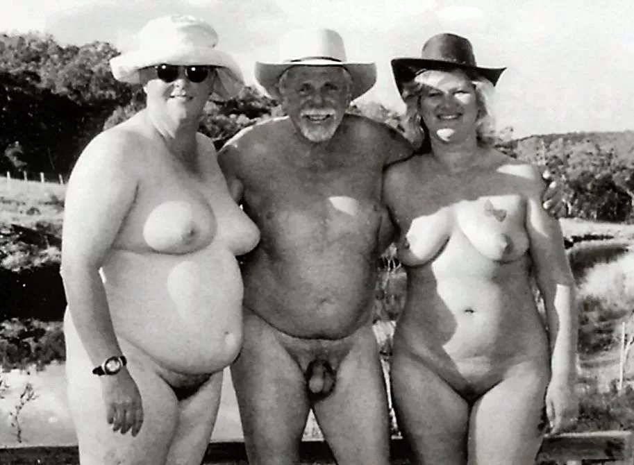 Black and white BBW nudists