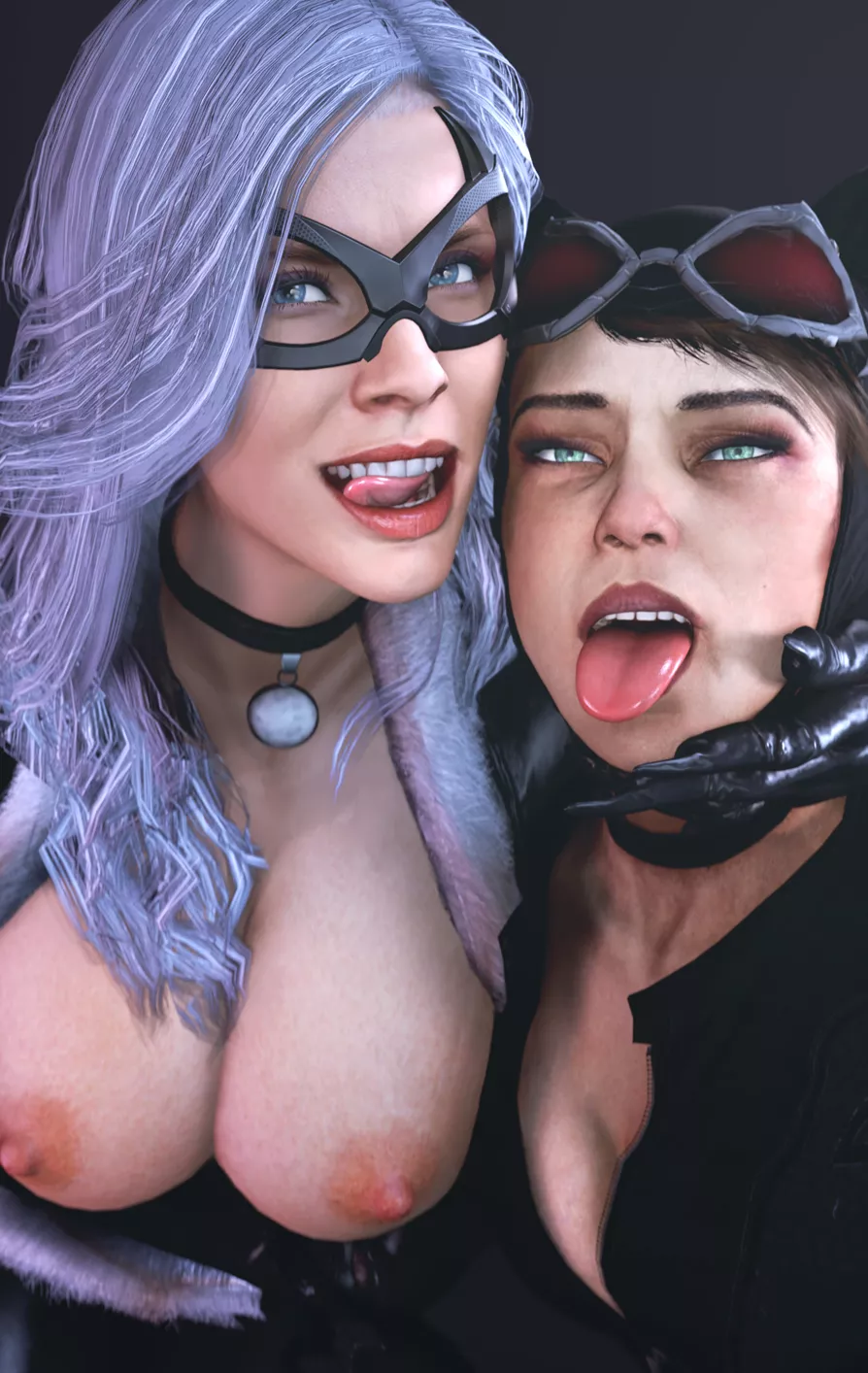 Black Cat and Catwoman (Batesz)