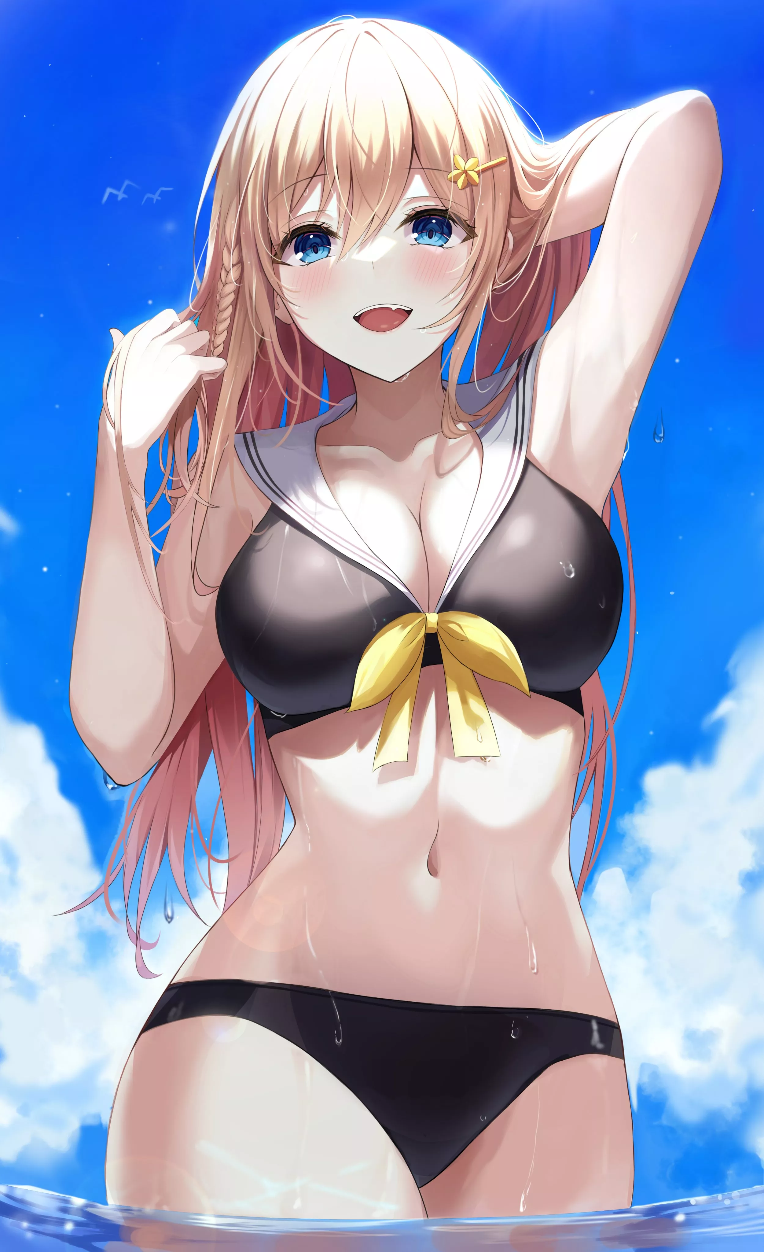 Black Sailor Swimsuit [Original]