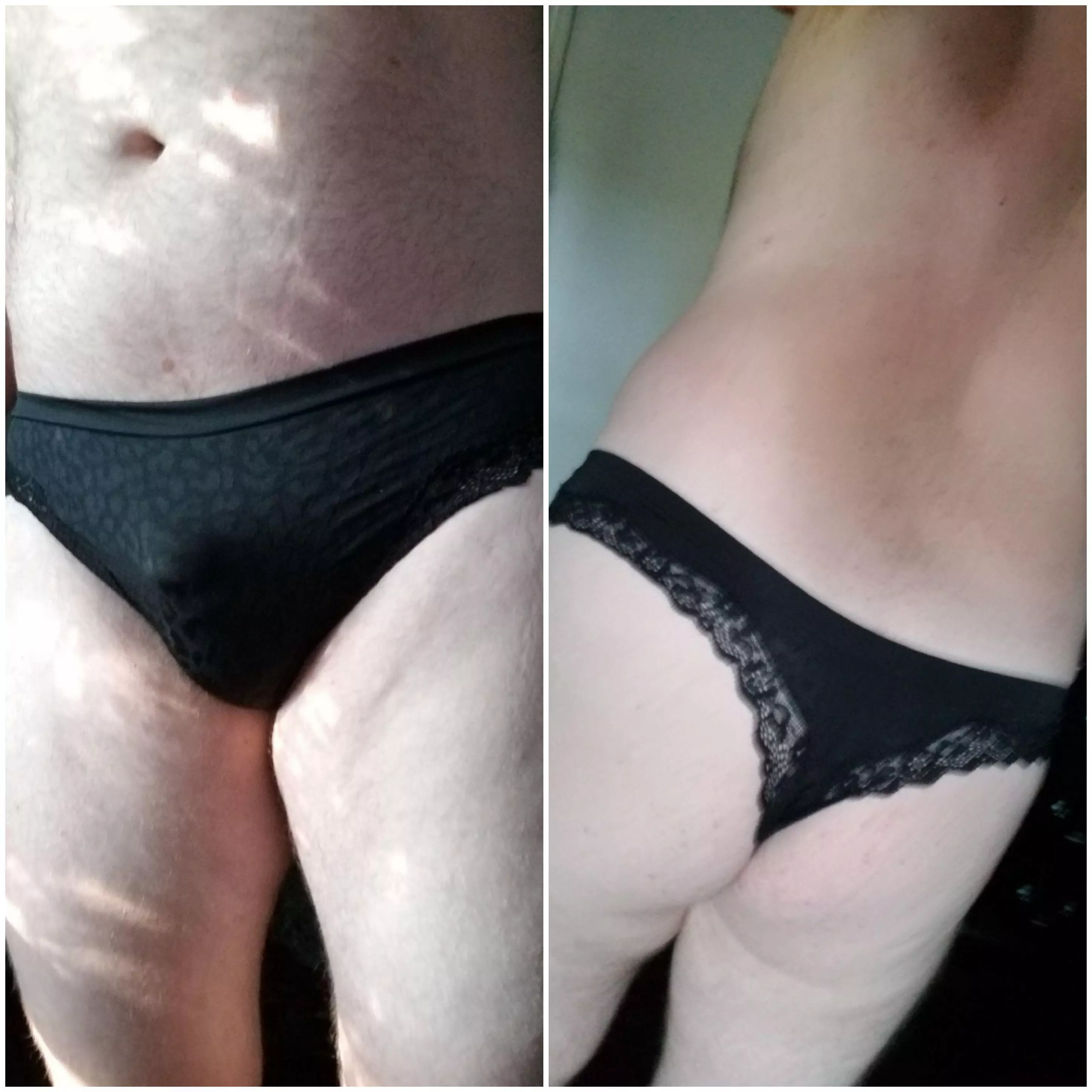 Black VS Thong With Lace [M] [OC]