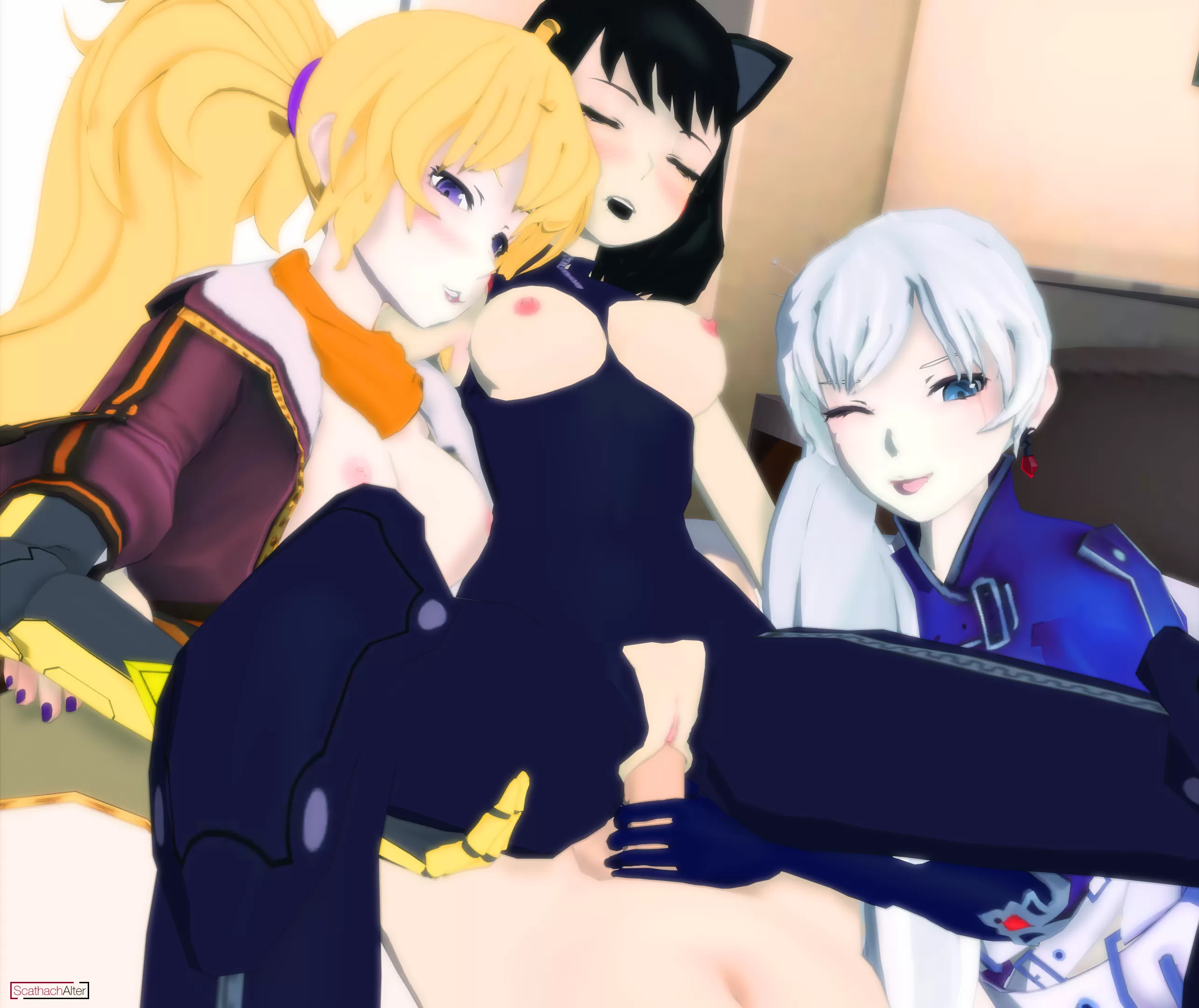 Blake Belladonna/Yang Xiao Long/Weiss Schnee - Teamwork (ScathachAlter) [RWBY]