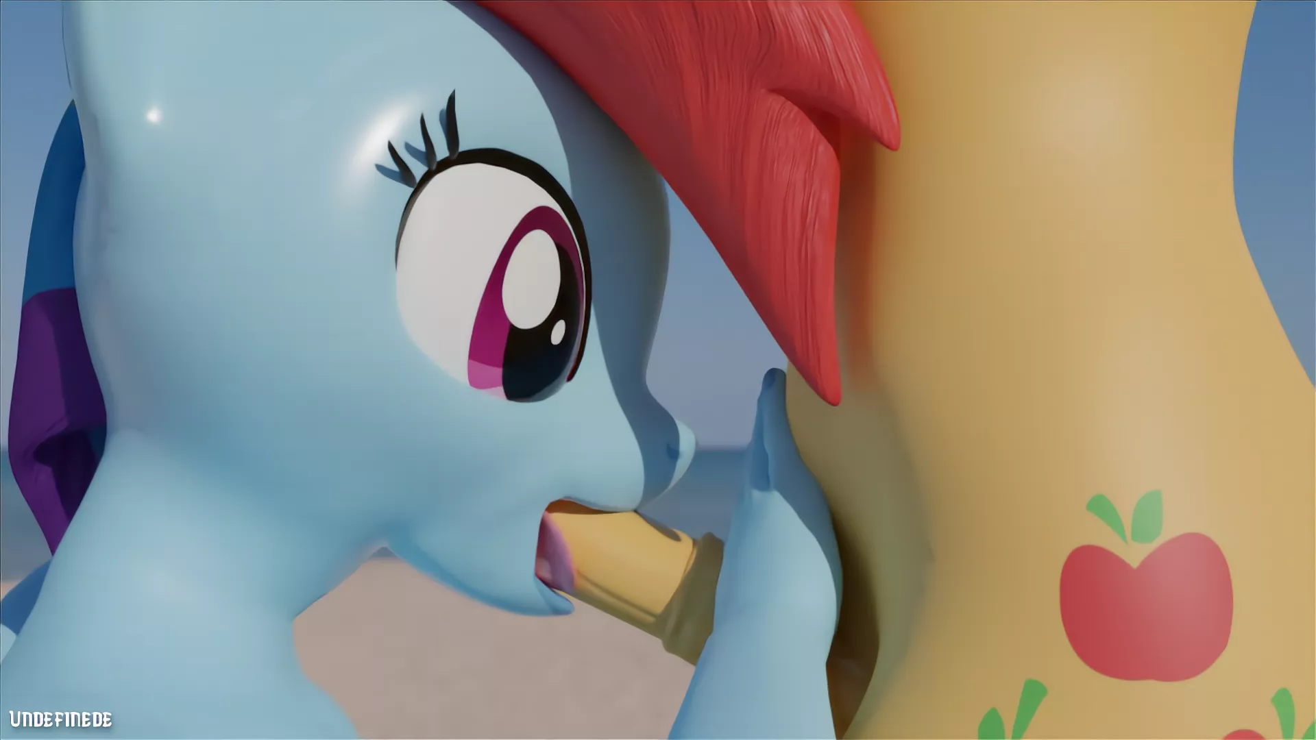 Blowjob from Rainbow Dash - Animated version linked in comments section as reddit won't embed videos - Artist: Undefinede