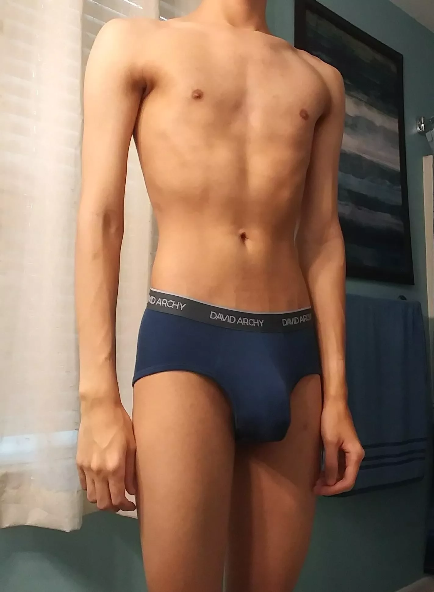 Blue pouch undies