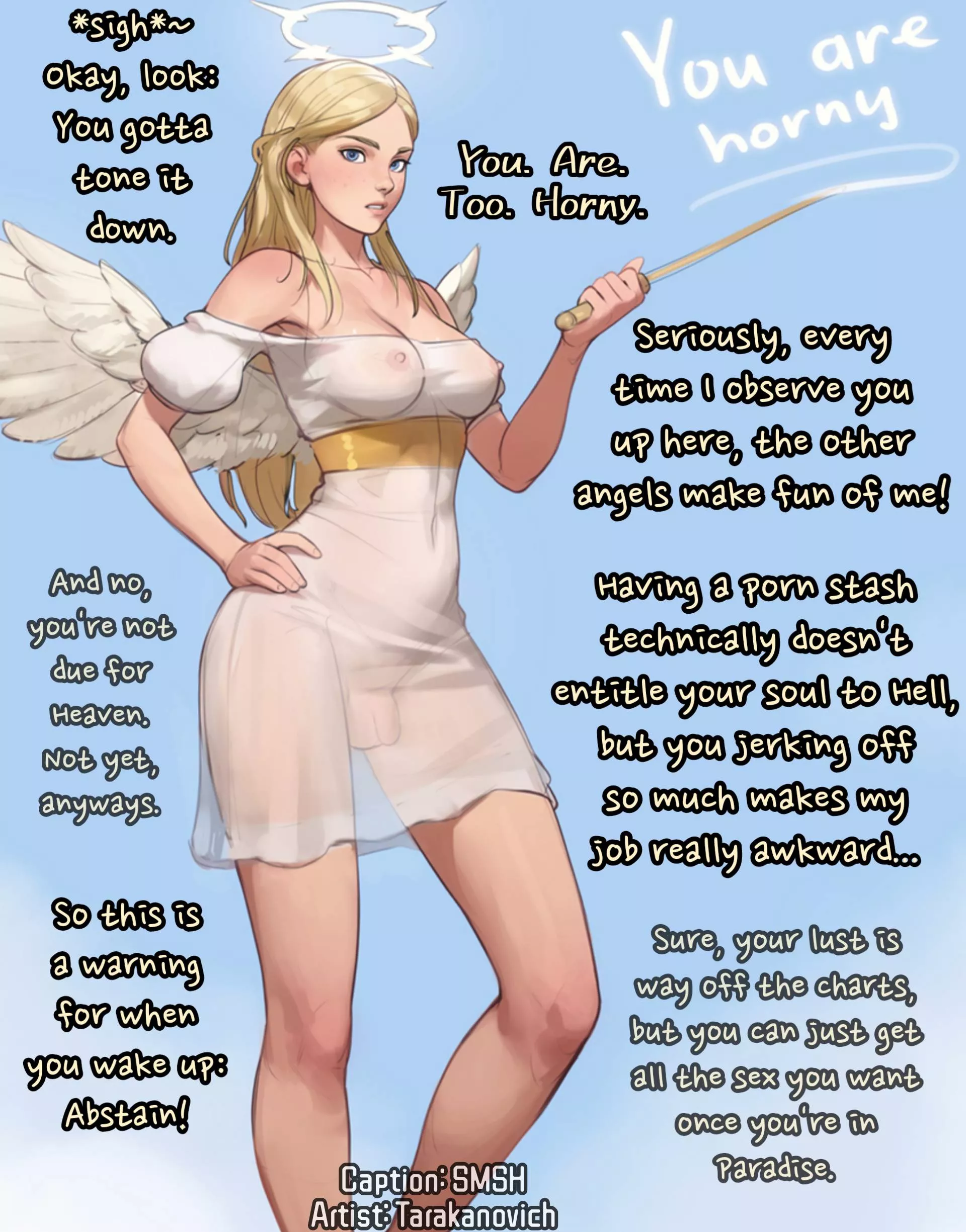 Bonk. [Horny Heaven Jail] [Futa] [Angel] [Humiliation] [Stop being so fucking horny]