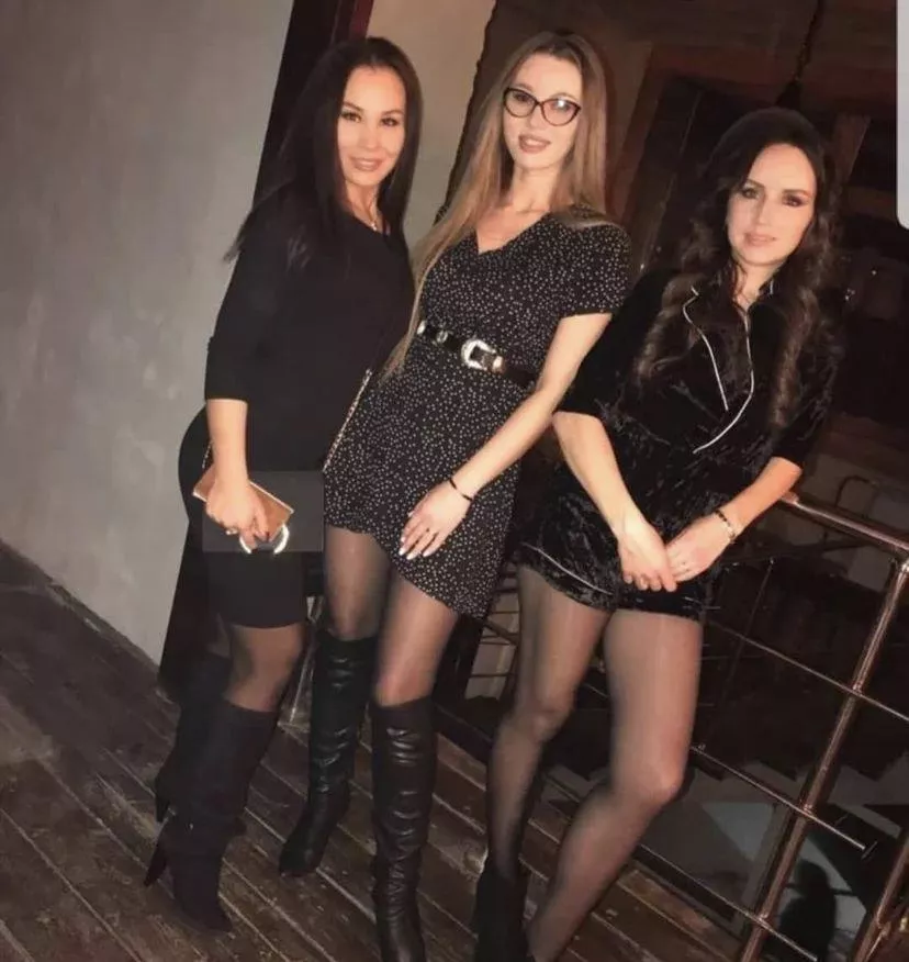 Boots, heels, and pantyhose!