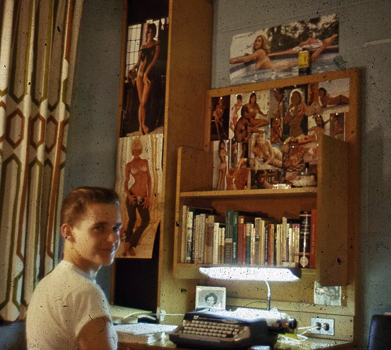 Boston University dorm room, 1966 -- can you name them all?...!