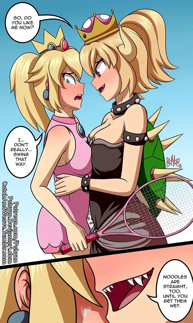 Bowsette x Peach by PSHYZO