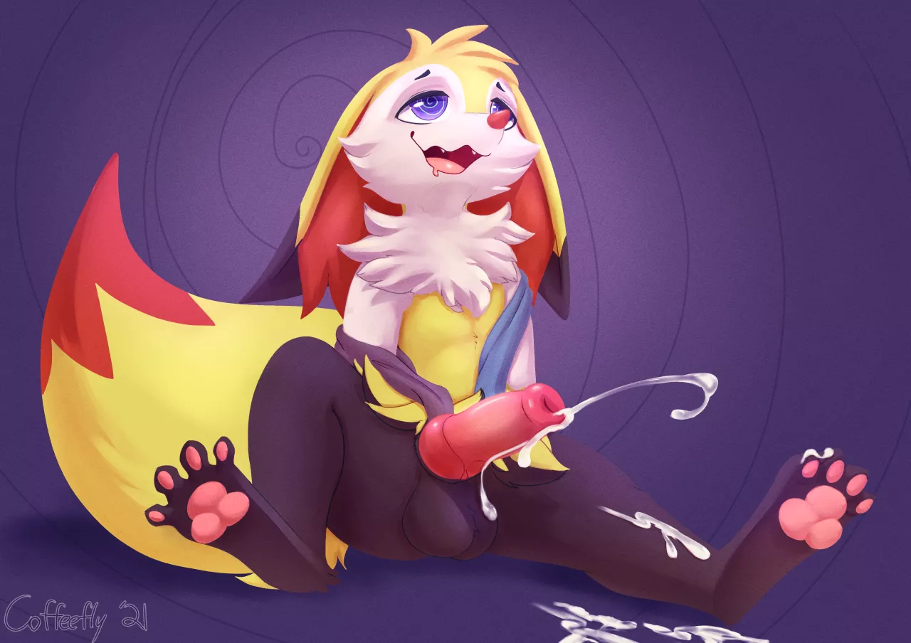 Braixen Made a Mess of Himself [CoffeeFly]