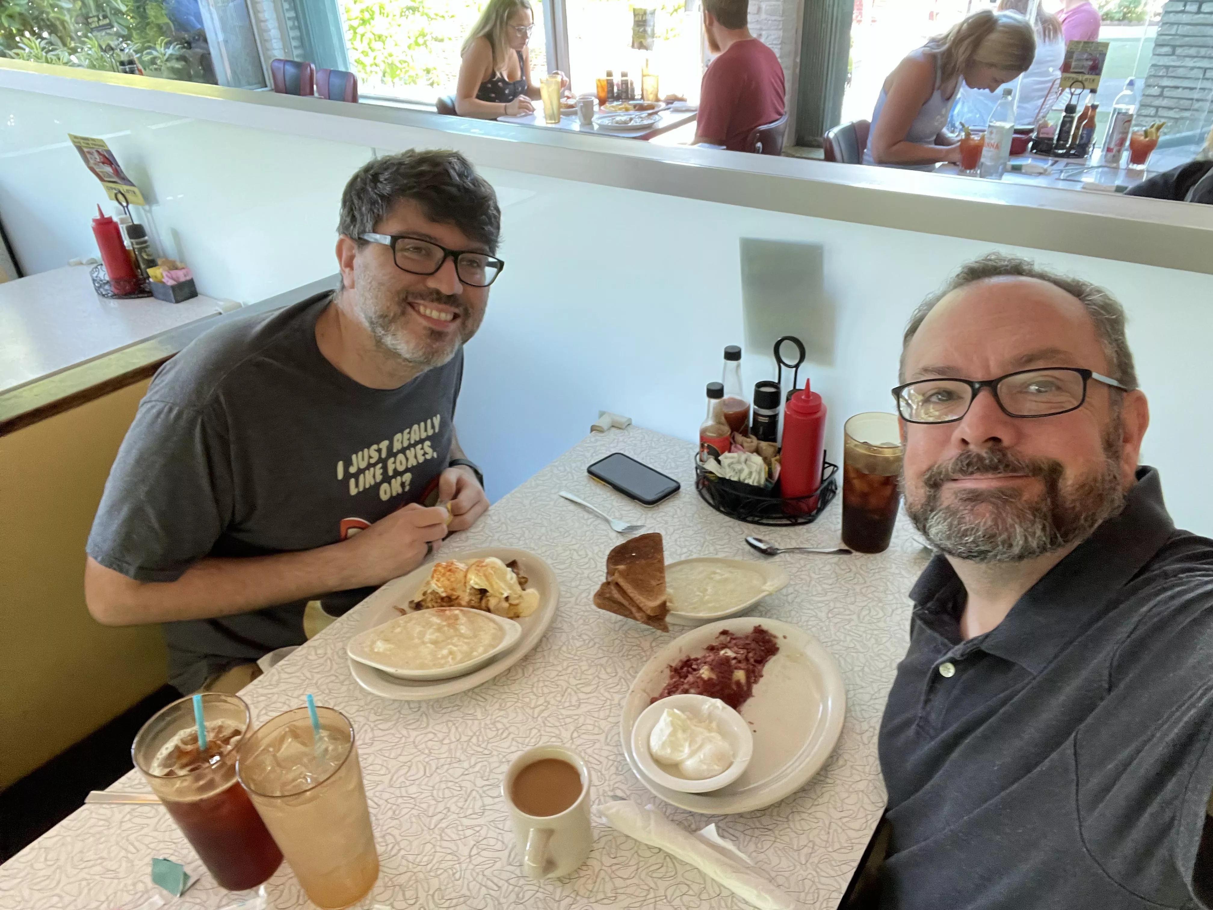 Breakfast with my handsome husband