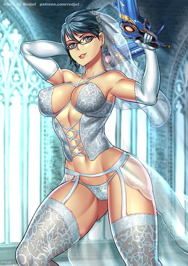 Bridal Bayonetta (Artist: Redjet)