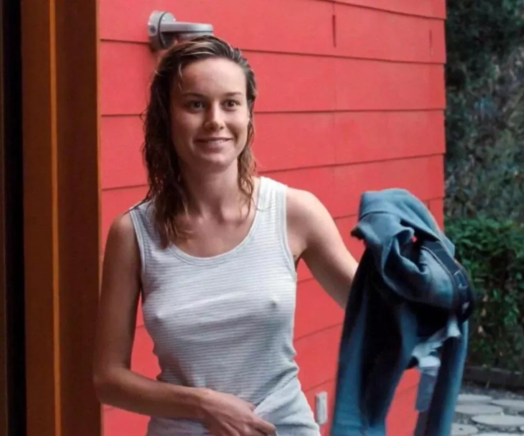 Brie Larson being hot and perky!