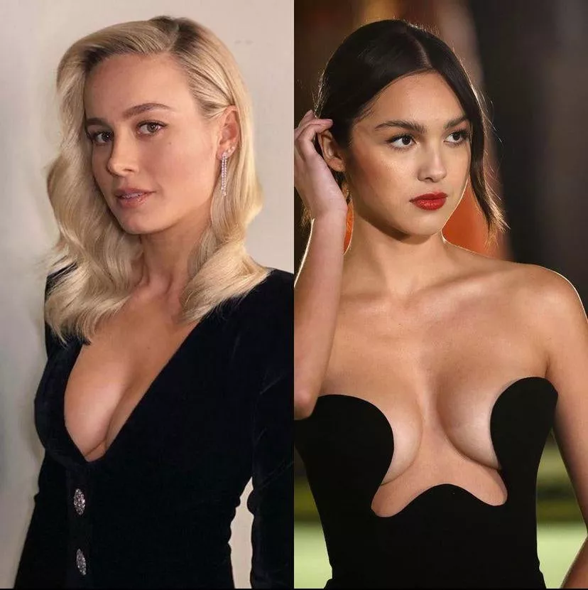 Brie Larson or Olivia Rodriguez? Which rack looks better in a black dress?