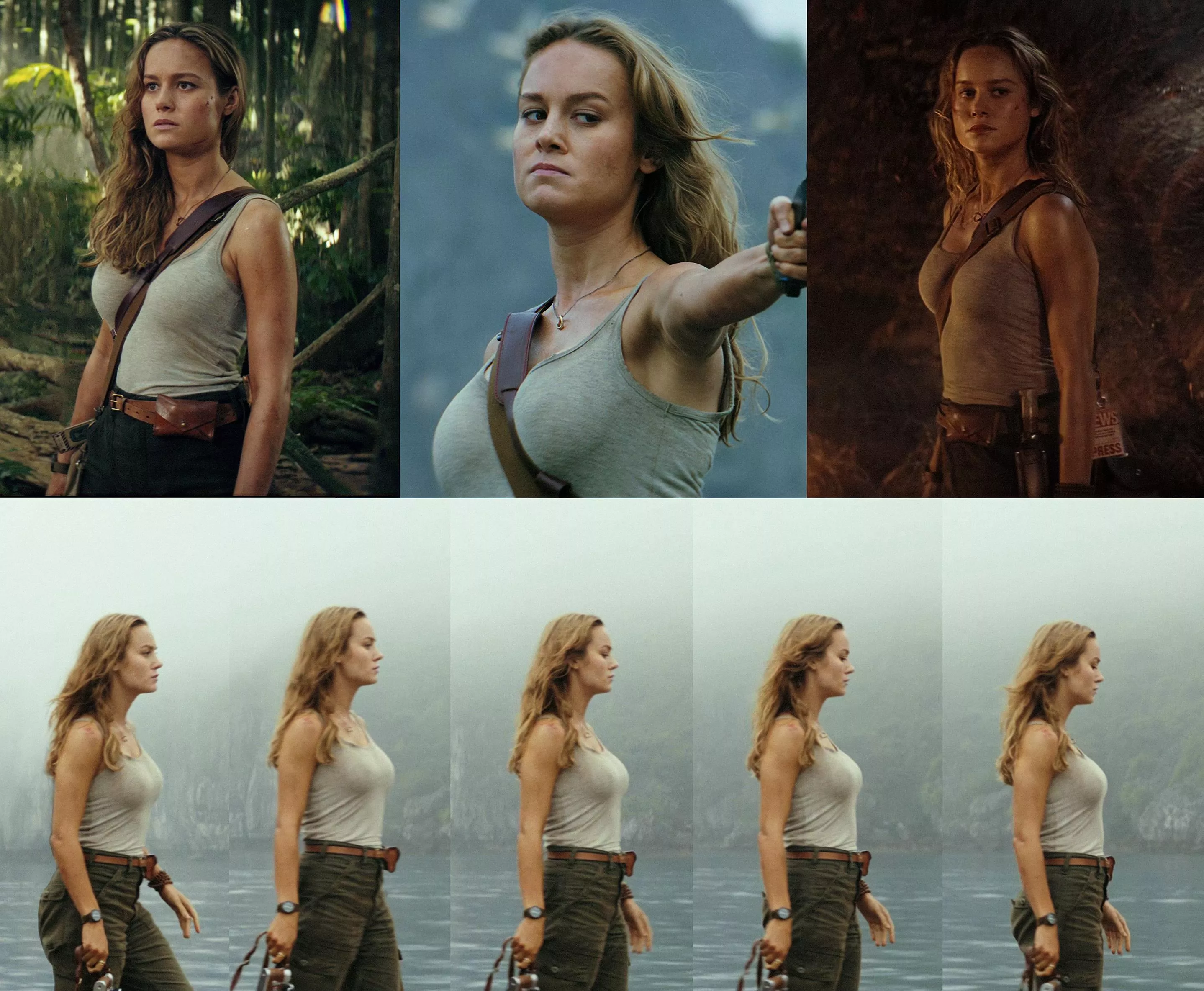 Brie Larson's Incredible boobs in Kong Skull Island