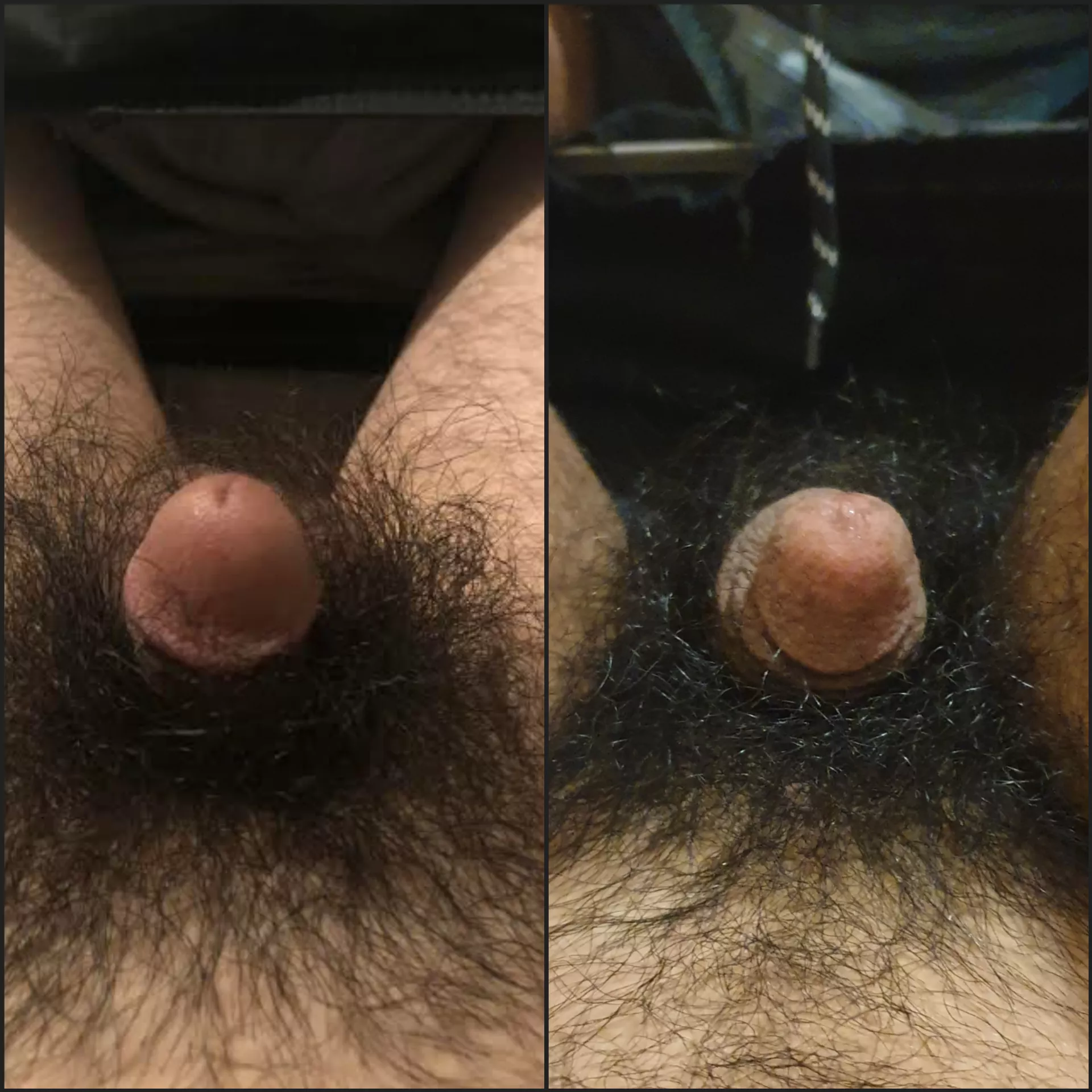 Brother and I decided to strip and show how similar our hairy cocks were. Hope you enioy😊