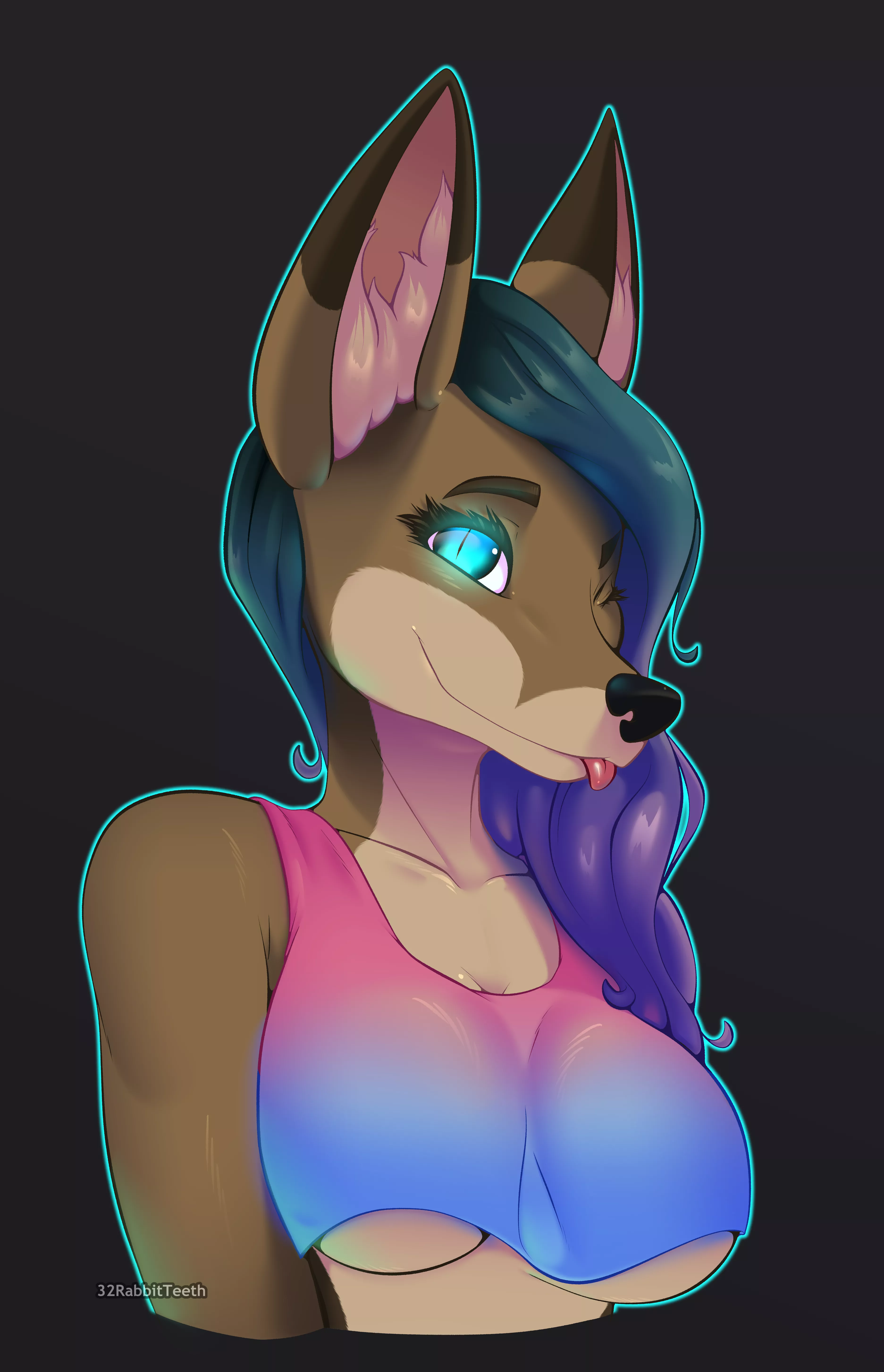 Bust Comm for KitsaMifune (32RabbitTeeth)