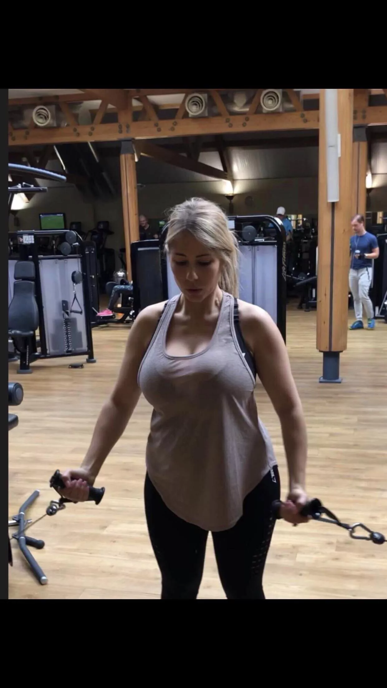 Busty at the gym