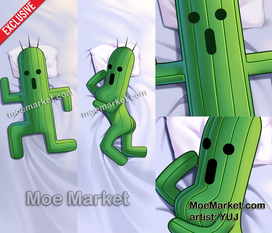 Cactuar body pillow need your hug (artist: YUJ)