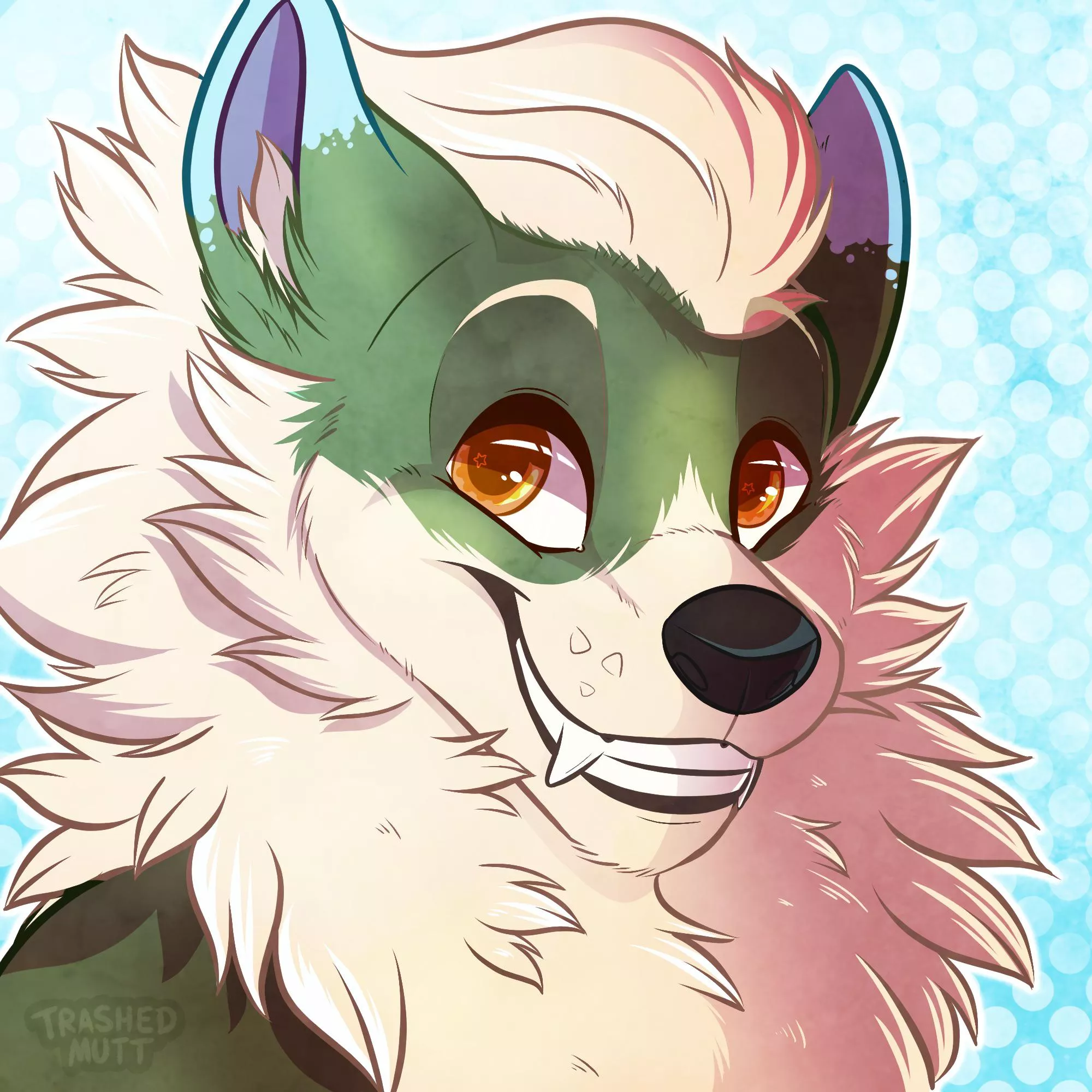 Cactus Dog 🌵 (art by me - trashedmutt on Twitter)