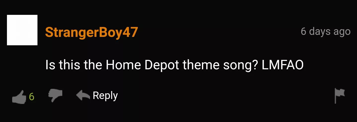 Can confirm it was The Home Depot theme song