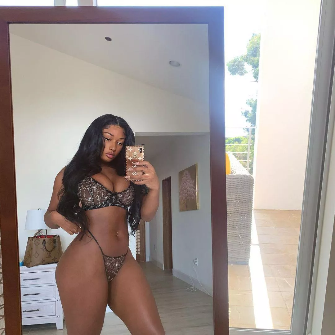 Can someone rp as the sexy and busty as fuck Megan Thee Stallion for me please?