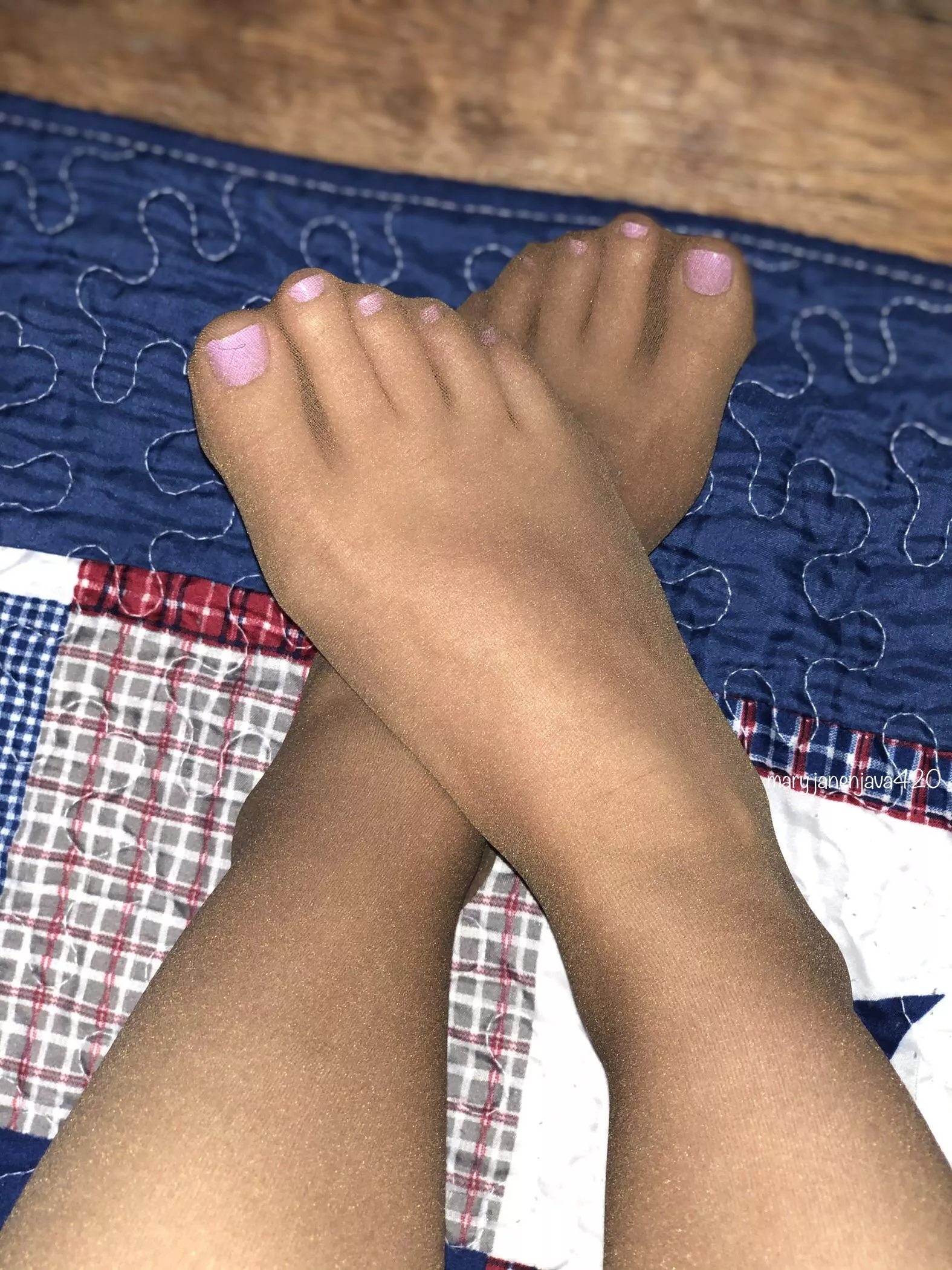 Can we admire my lilac toes in pantyhose for a second? ðŸ˜