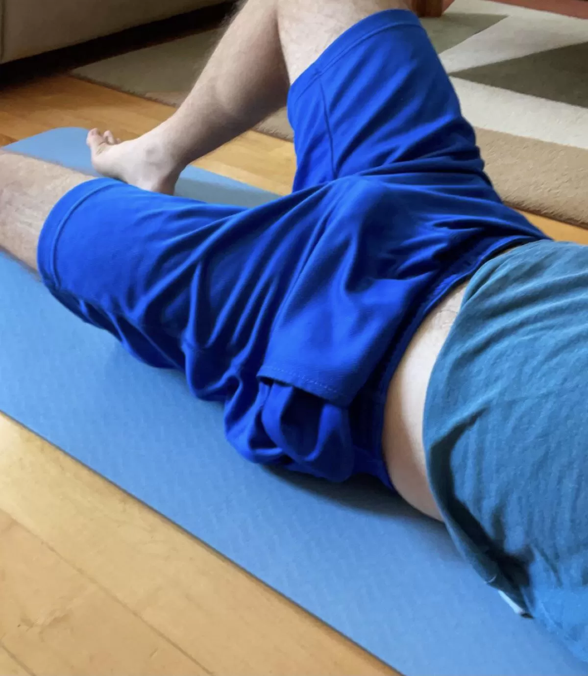 Can you spot my yoga bulge?