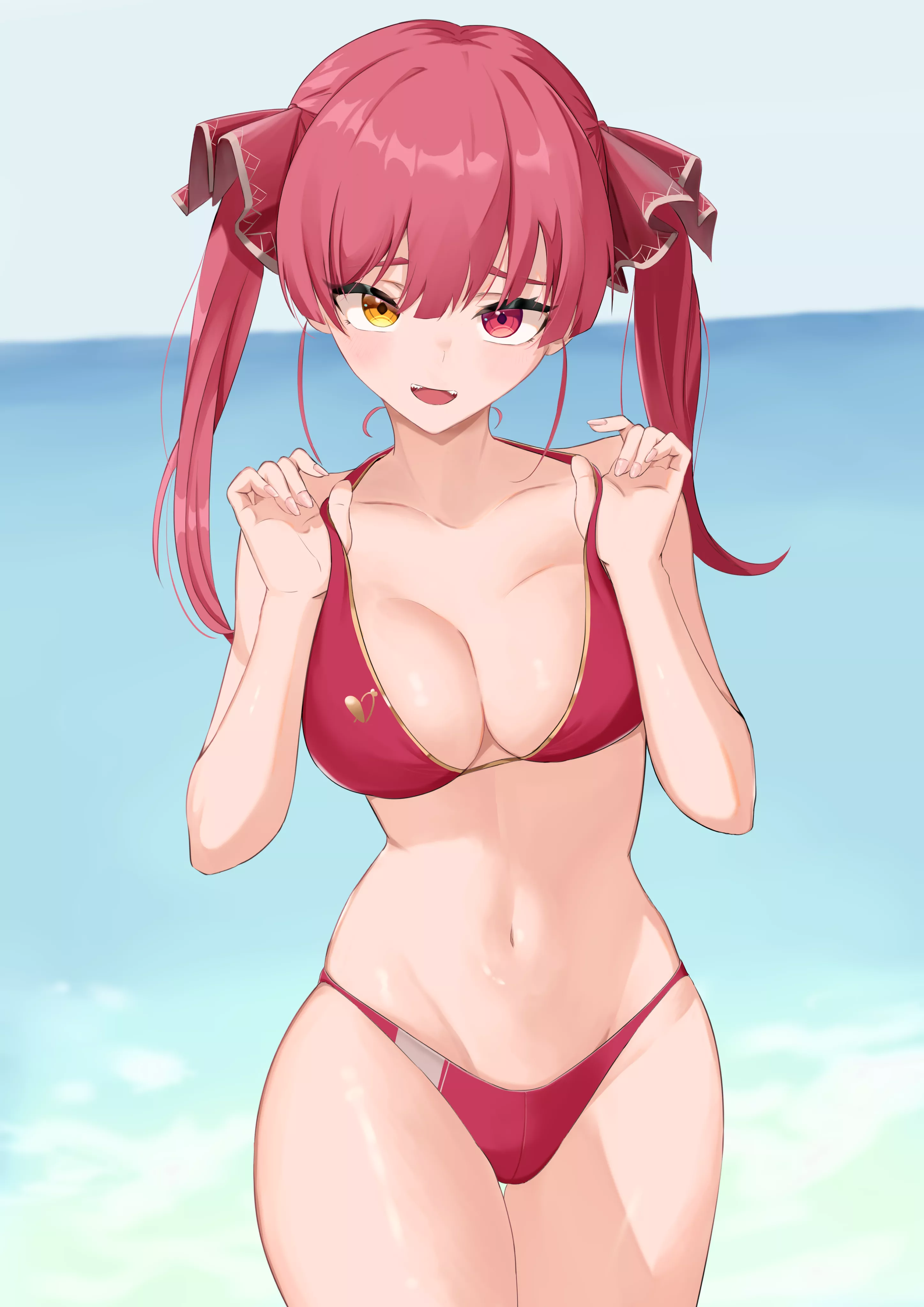 Captain Marine Beach Bikini (Aneal) [Hololive]