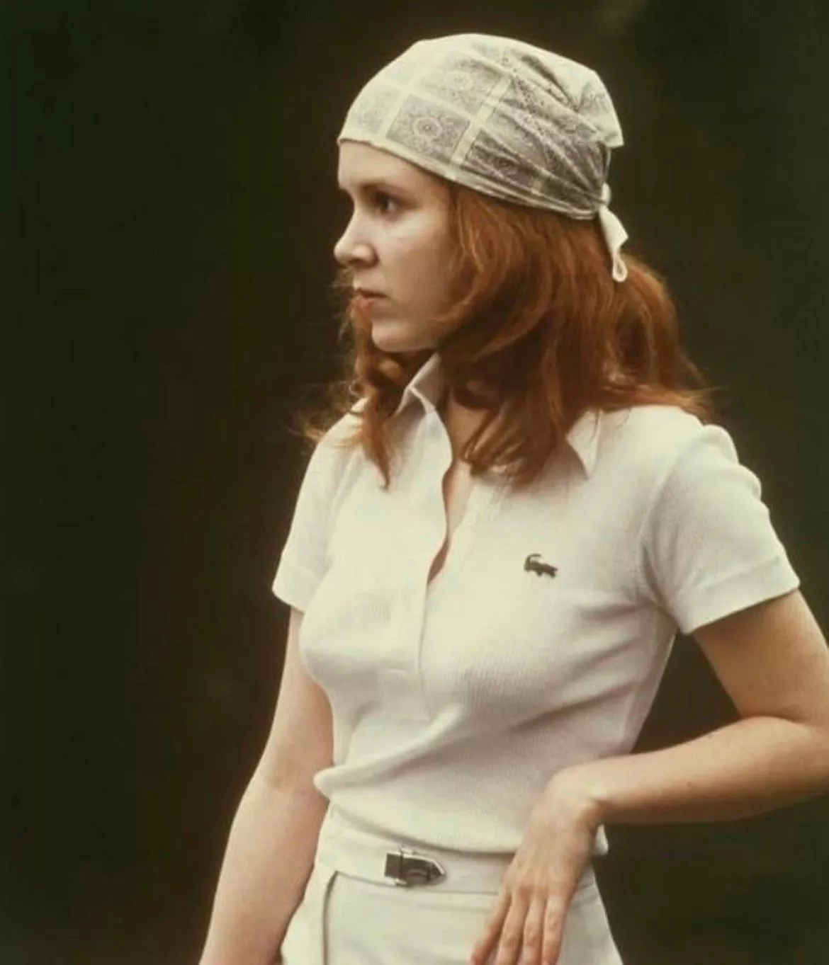 Carrie Fisher and her pokies, 1982