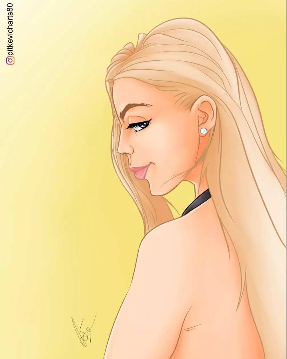 Cartoon Style fanart for AV model Britney Amber