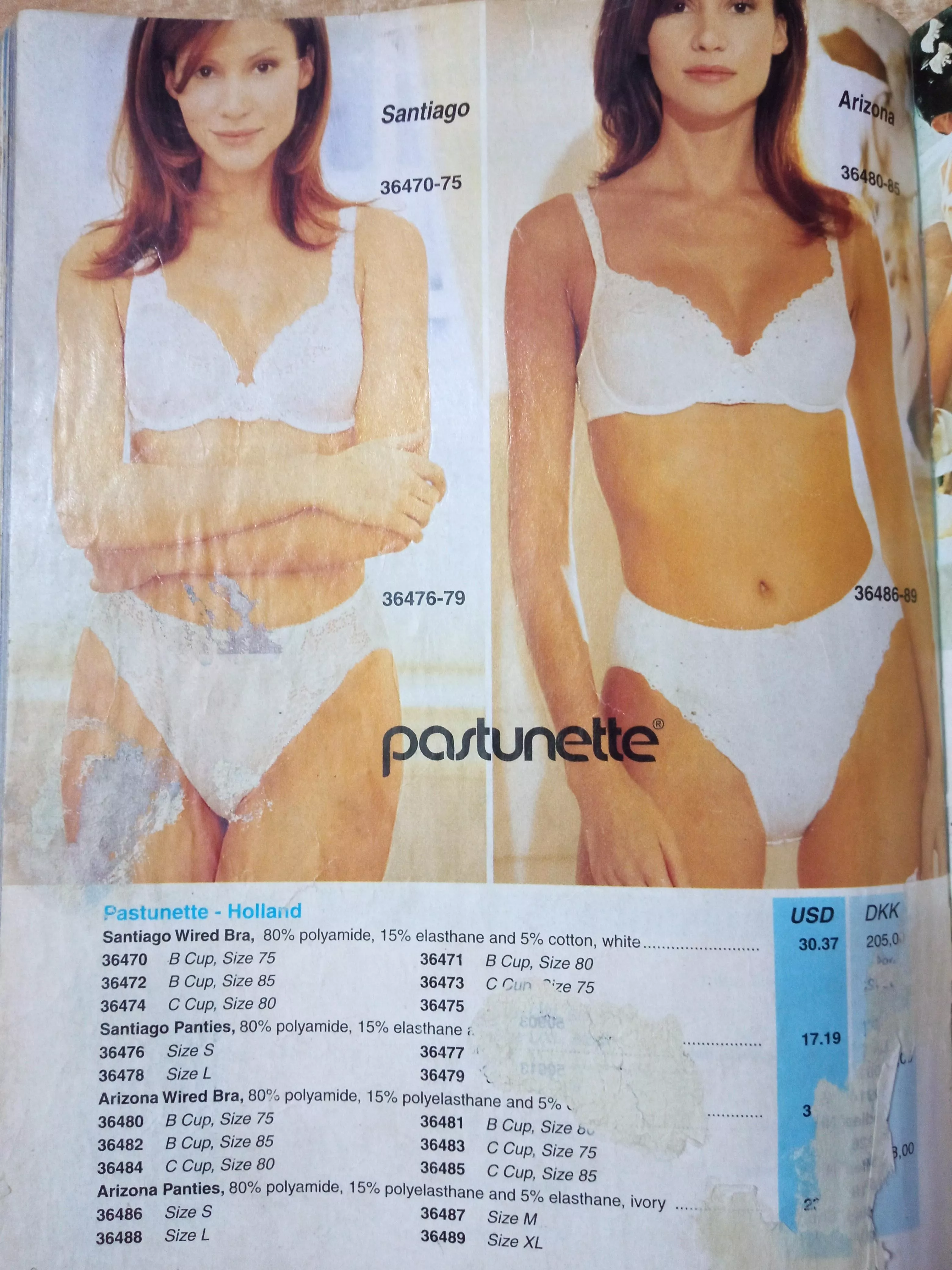 Catalogue of Underwear from 1998