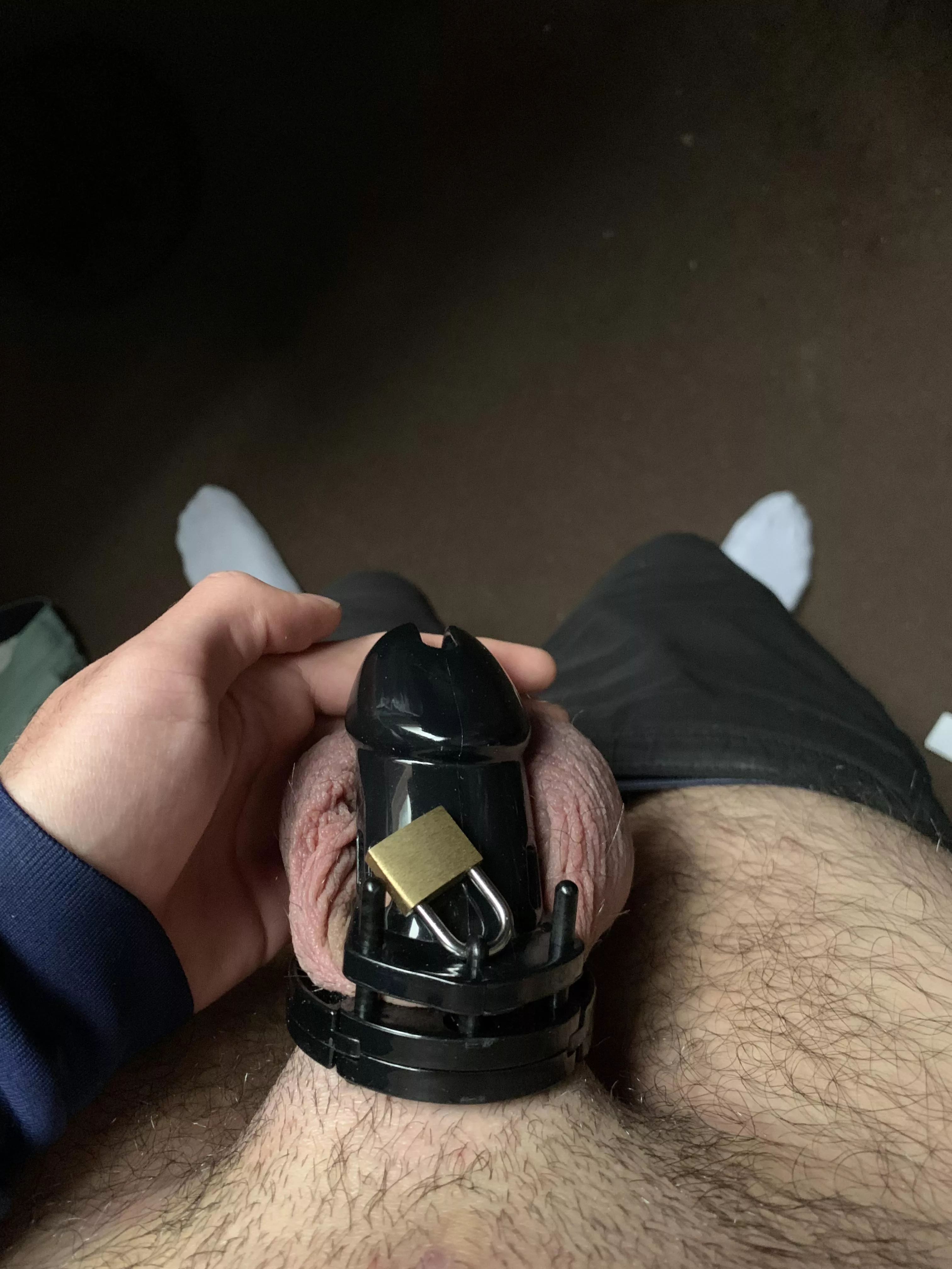 Caught myself getting hard but locked up just in time. What should my punishment be?