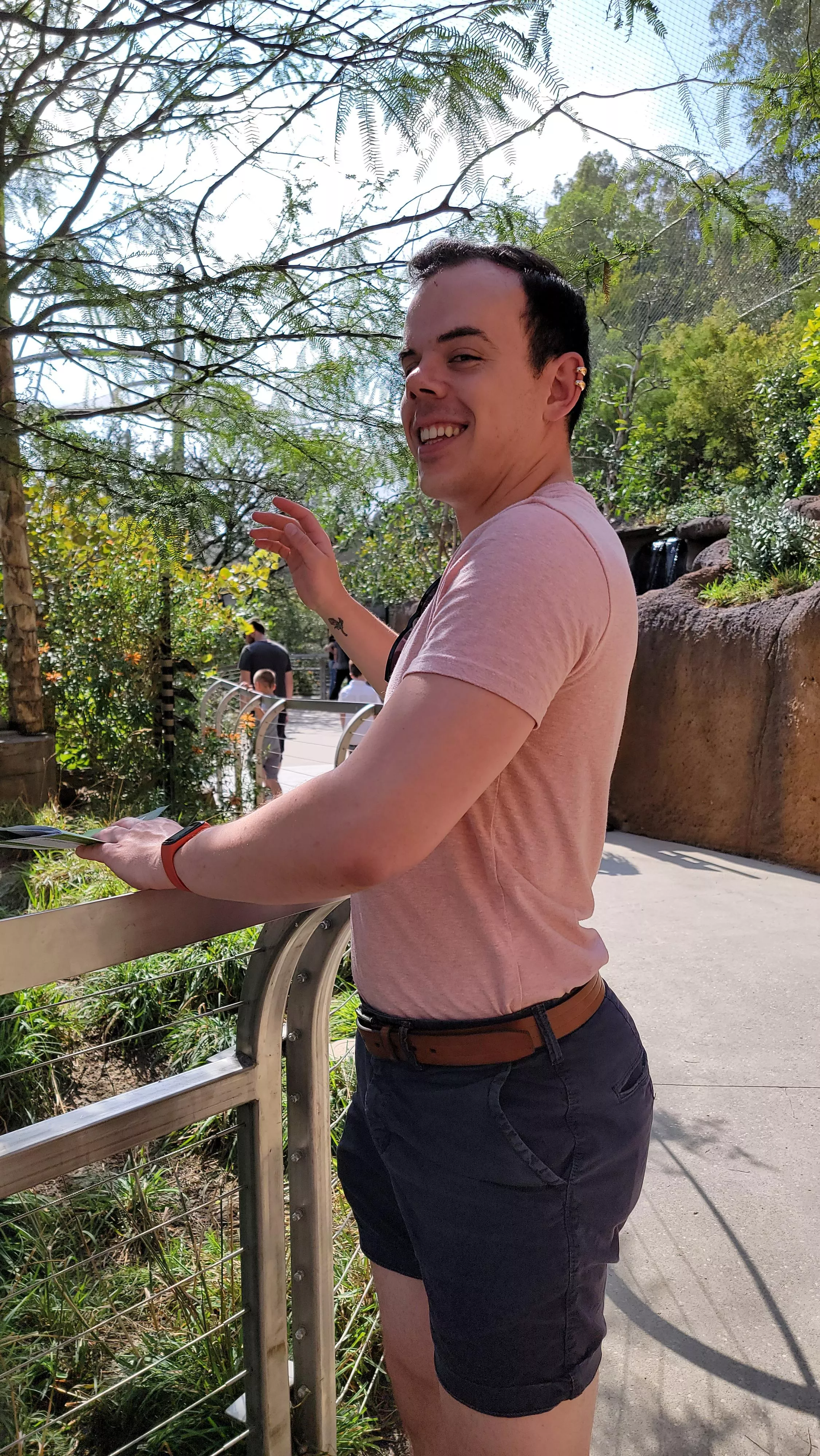 Caught trying to catch a bird at the zoo