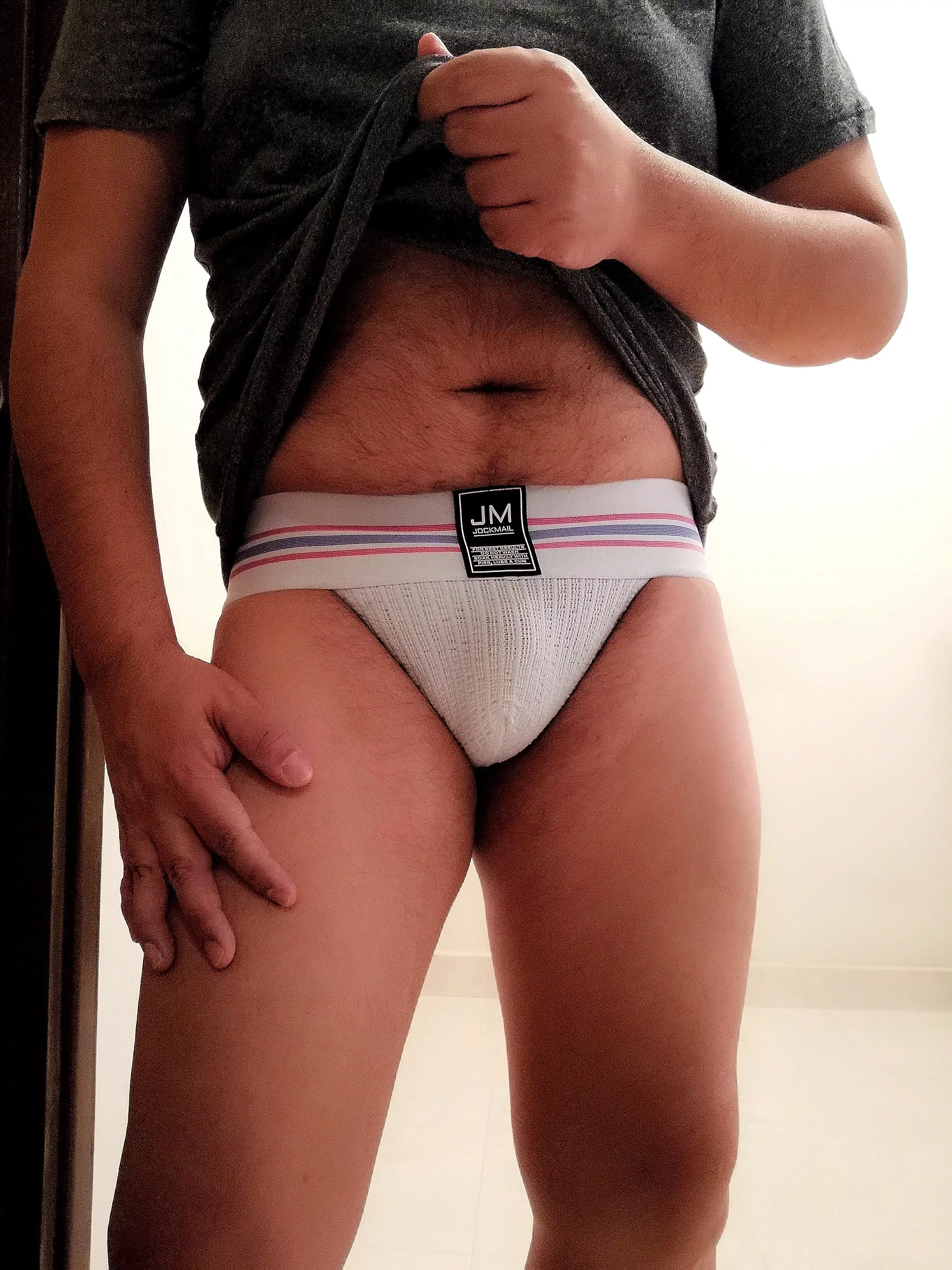 Celebrating the end of Jocktober '21 in my favourite white jocks - Pt 2.