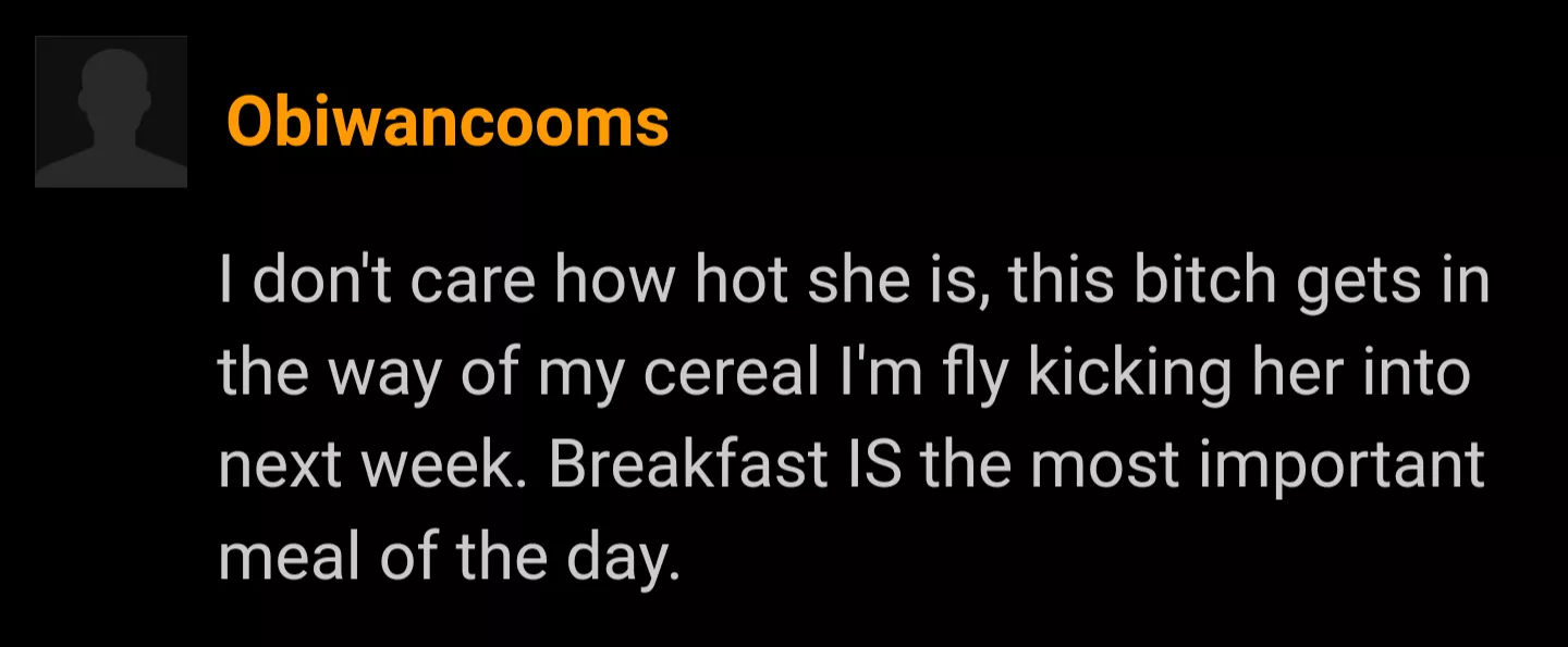 cereal is very important