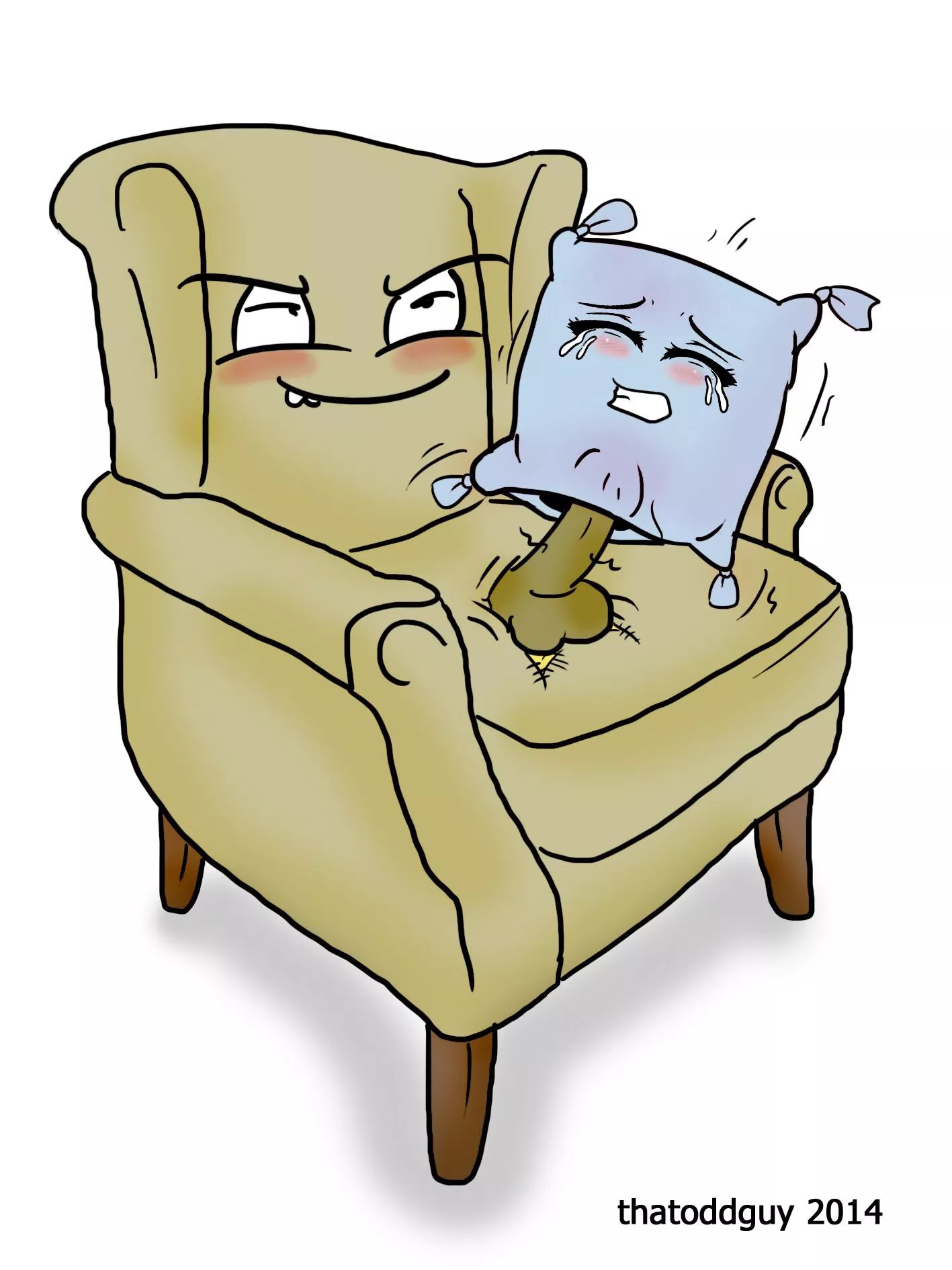 Chair and pillow (thatoddguy) [chair]