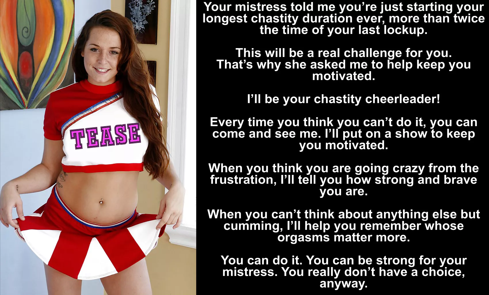 Chastity Cheerleader