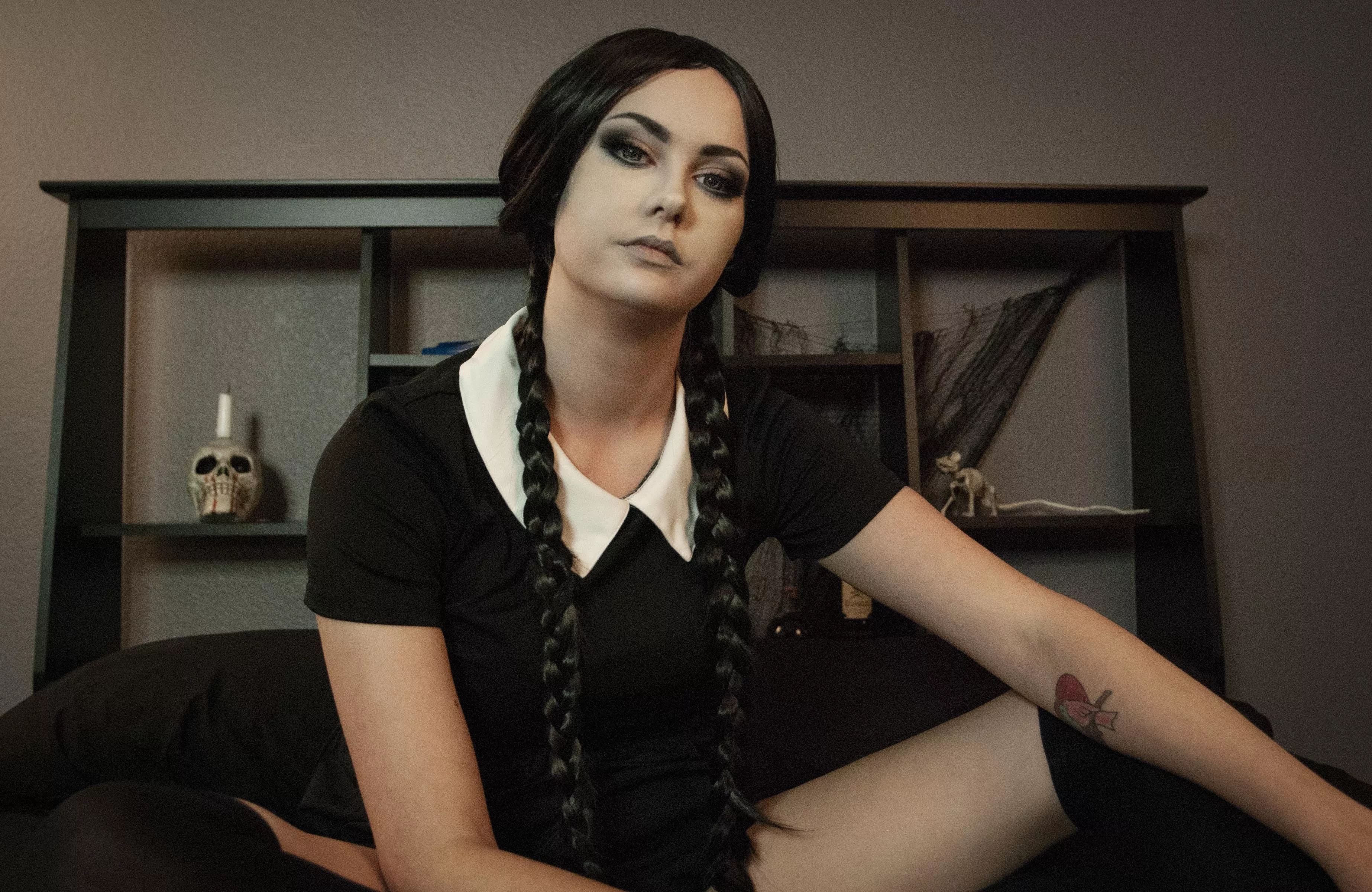 Cheezburqer [Self] as Wednesday Addams from The Addams Family!