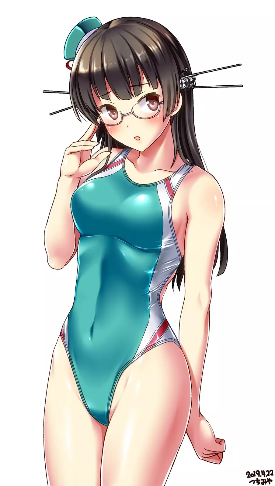 Choukai Highleg Swimsuit (Tsuchimiya) [Kantai Collection]