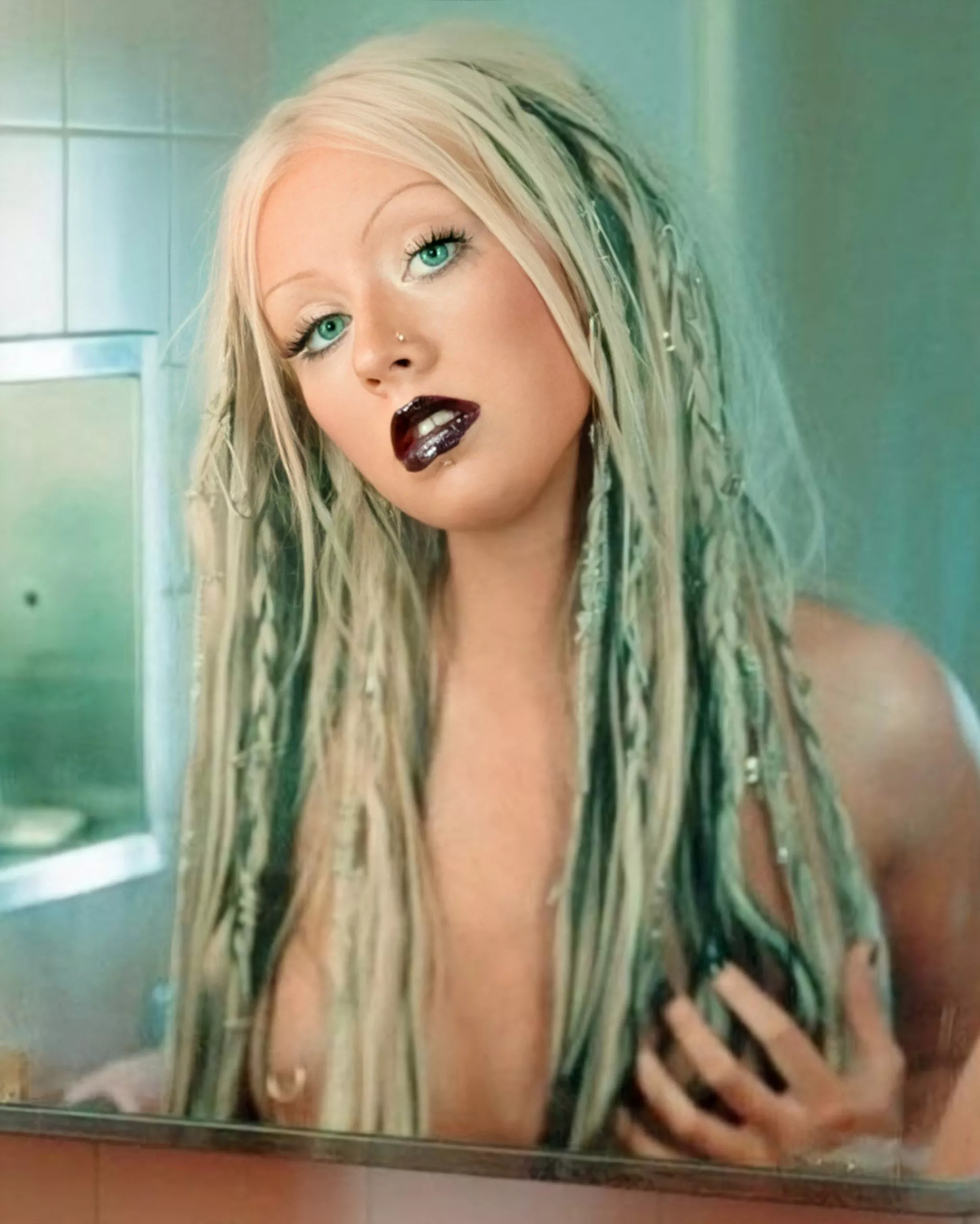 Christina Aguilera (and her hot nipple ring)