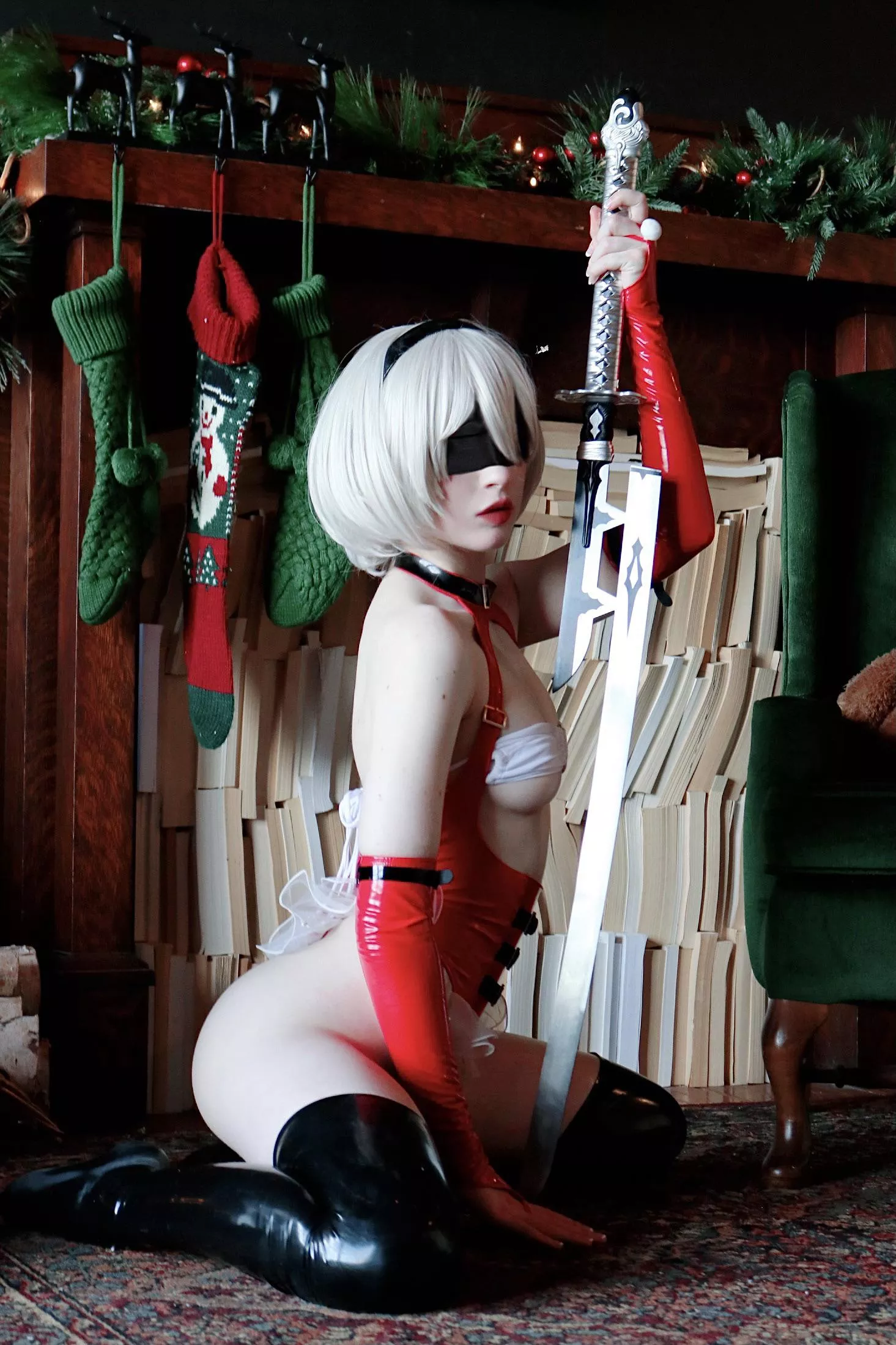 Christmas 2B Cosplay [self]