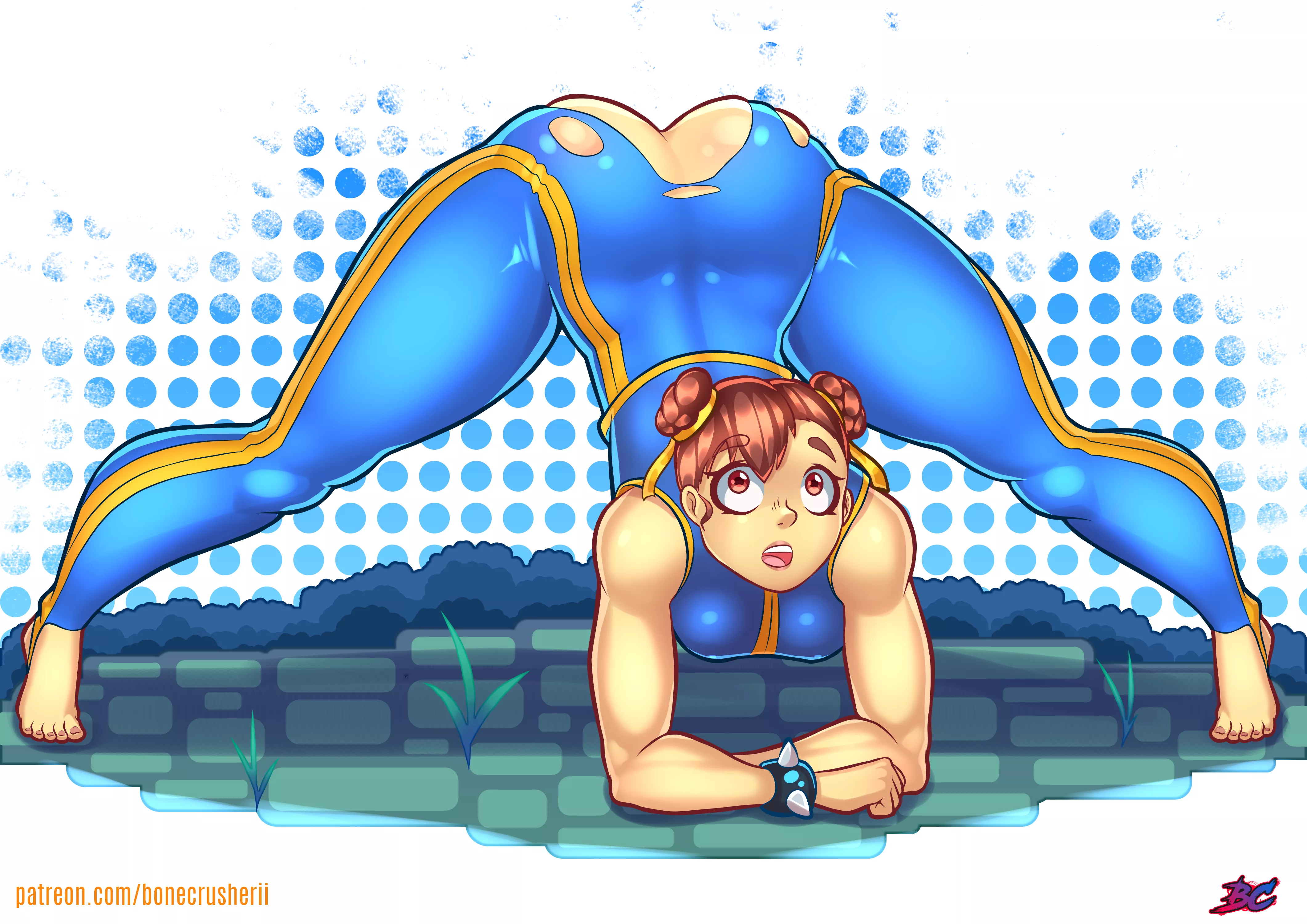 Chun-Li doing the trendy pose (BoneCrusherII) [Street Fighter]