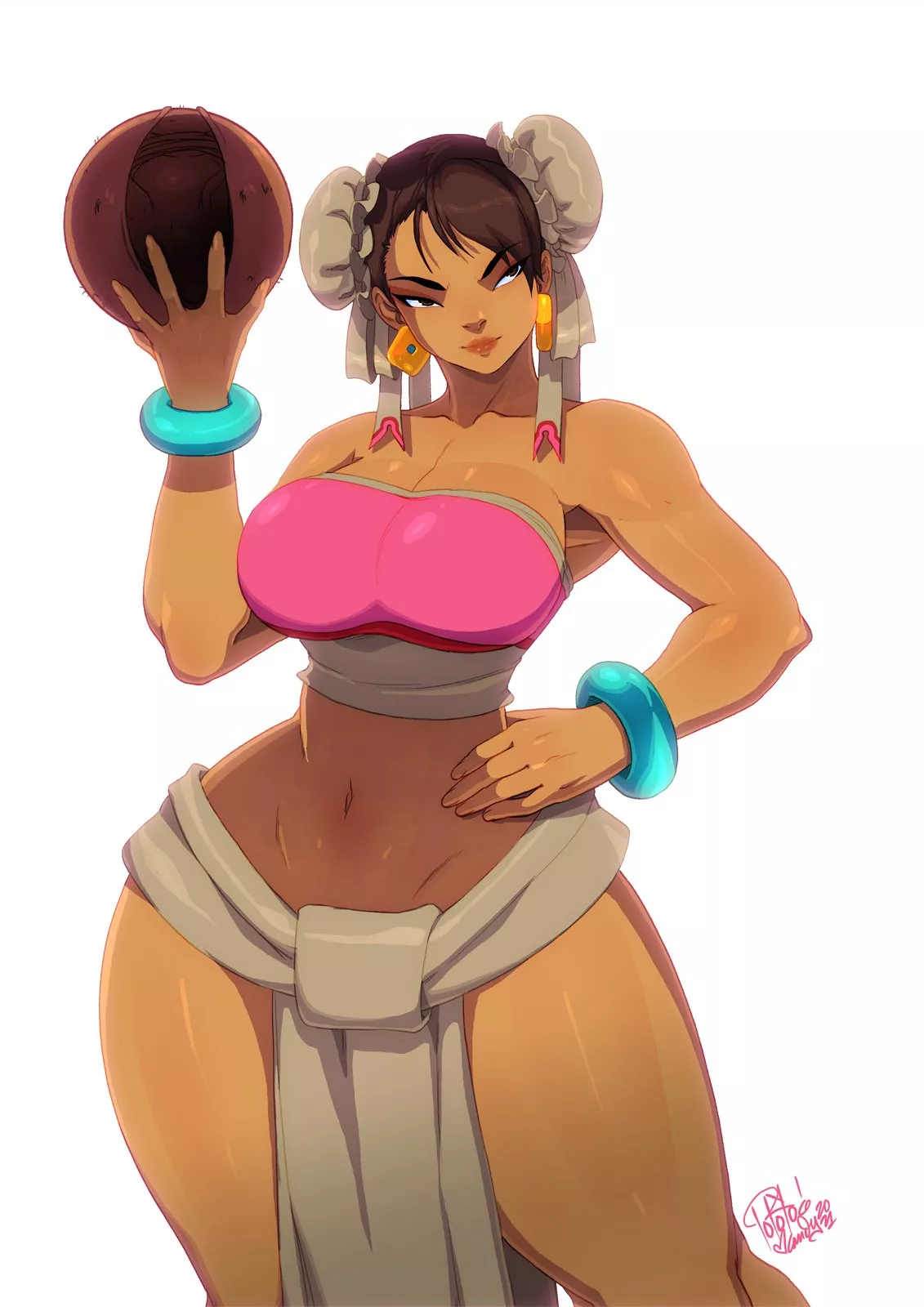 Chun-Li dressed as Chel from The Road to El Dorado (Tovio Rogers) [Street Fighter]