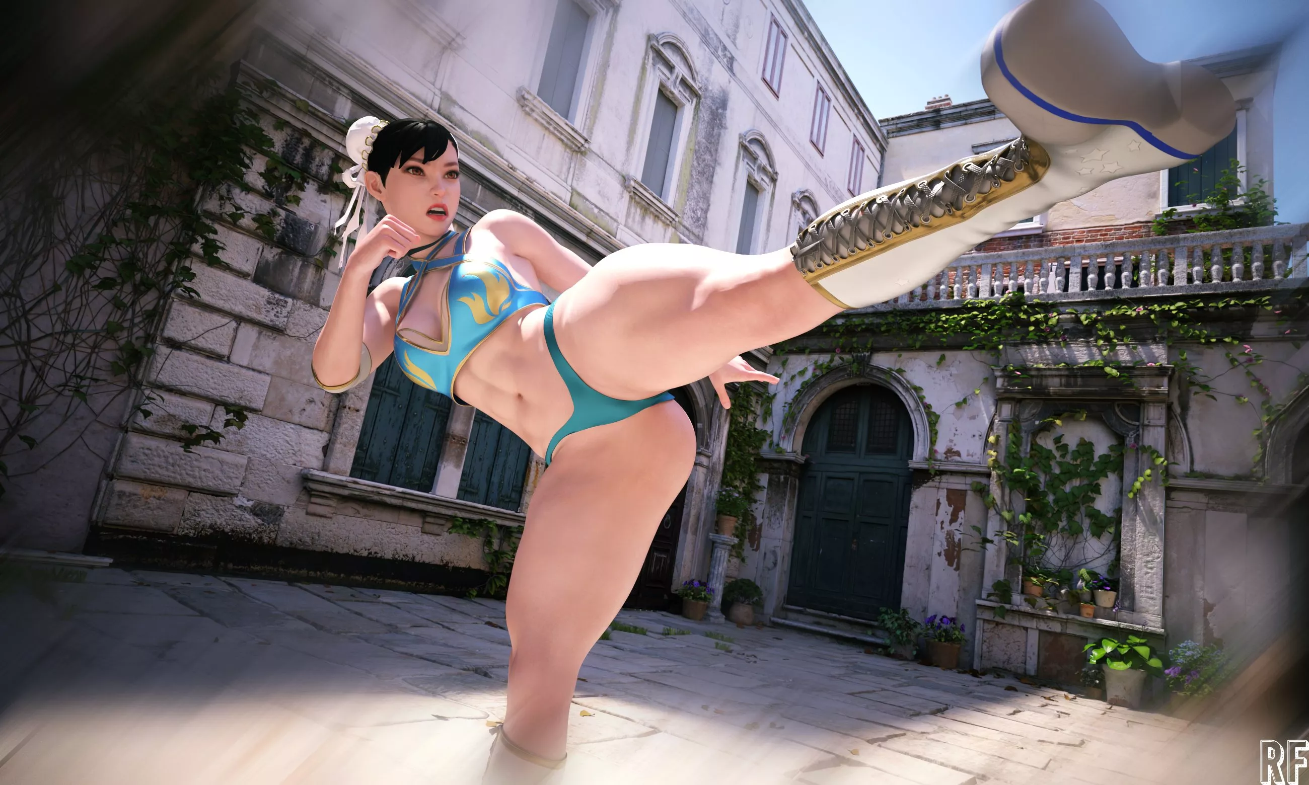 Chun-Li KICK! (Rude Frog) [Street Fighter]